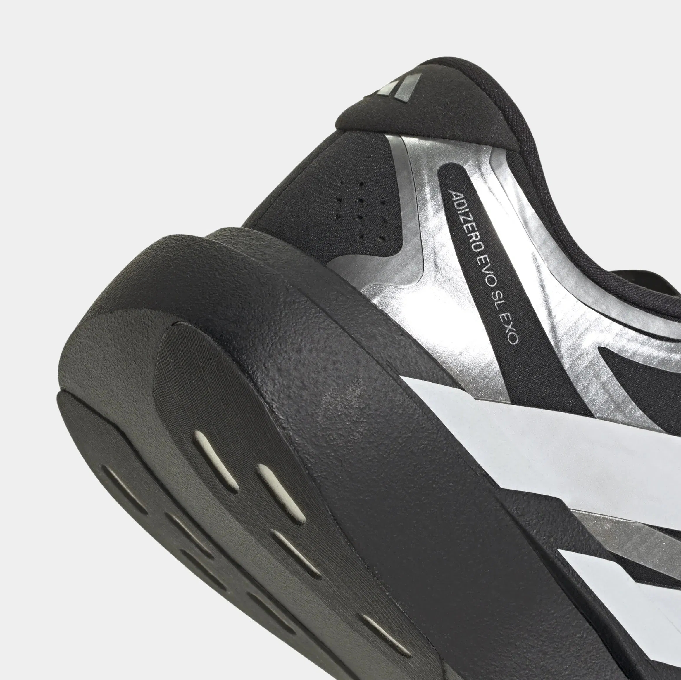 adidas Adizero Evo SL EXO Mens Running Shoes (Core Black/Cloud White/Iron Metallic)