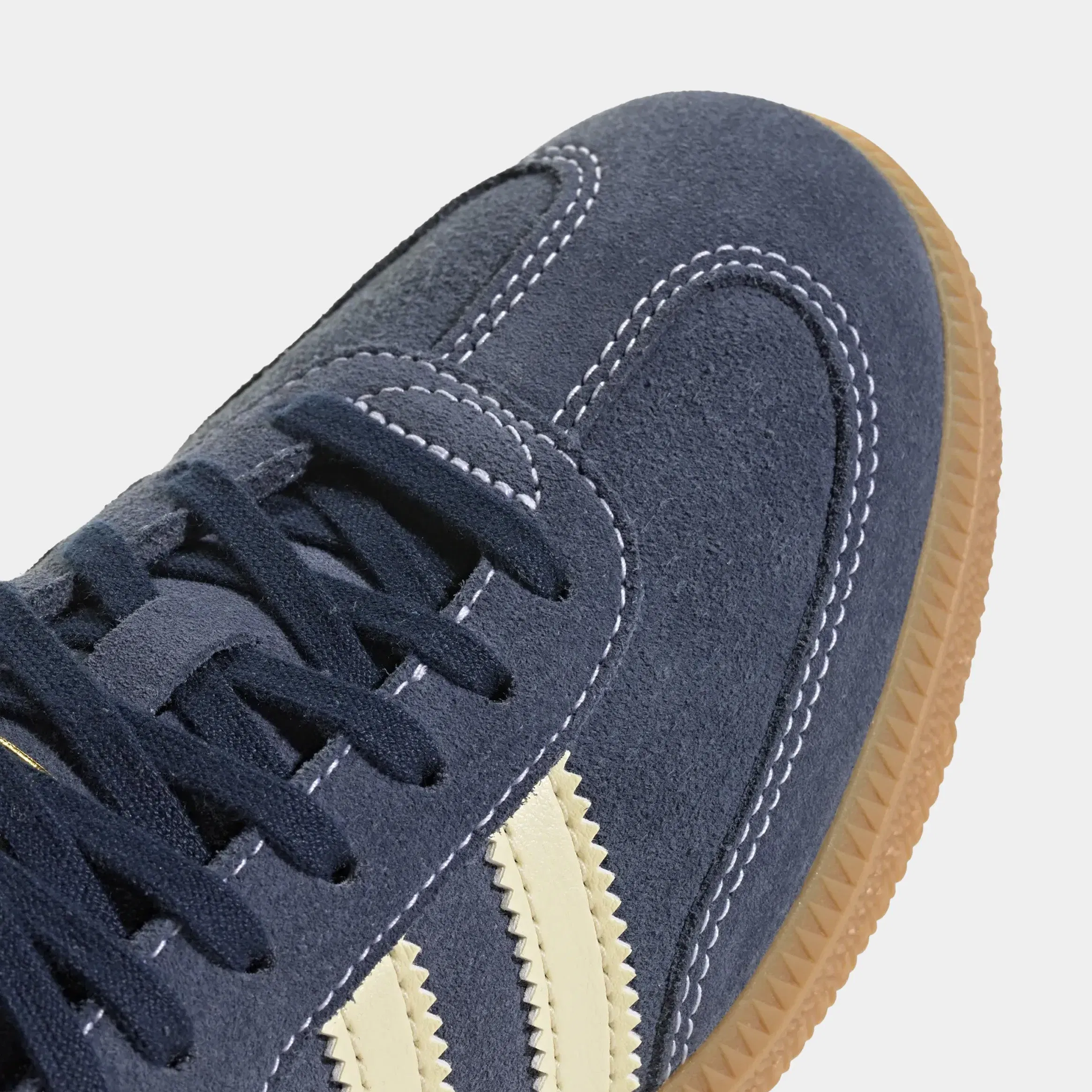adidas Samba OG Grade School Lifestyle Shoes (Night Indigo/Warm Vanilla/Gum)