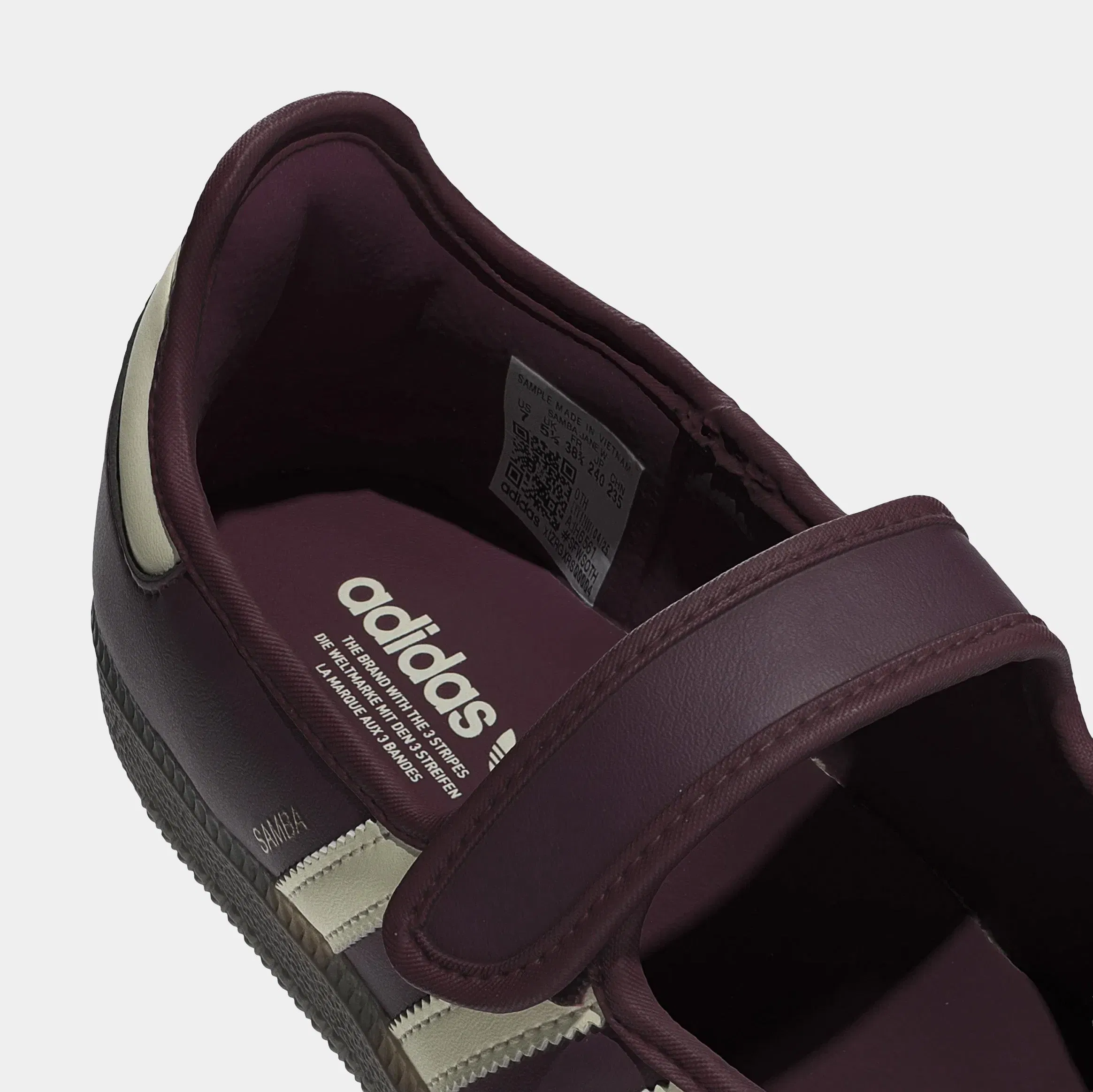 adidas Samba Jane Womens Lifestyle Shoes (Maroon/Cream White/Gold Metallic)