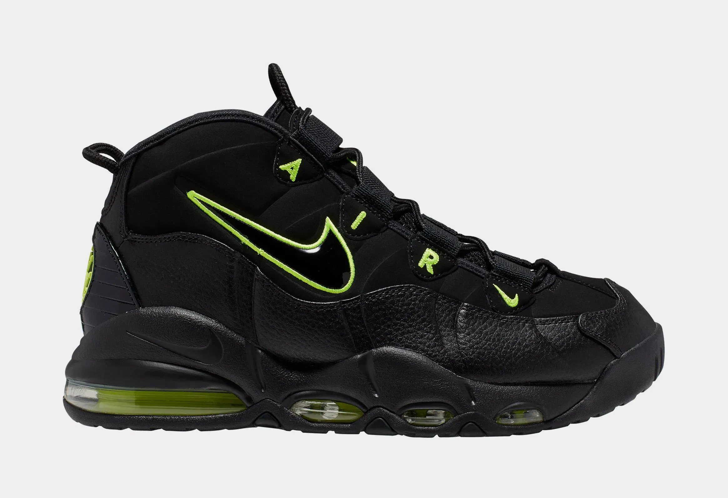 Nike Air Max Uptempo 95 Black Volt Mens Basketball Shoes (Black/Volt)