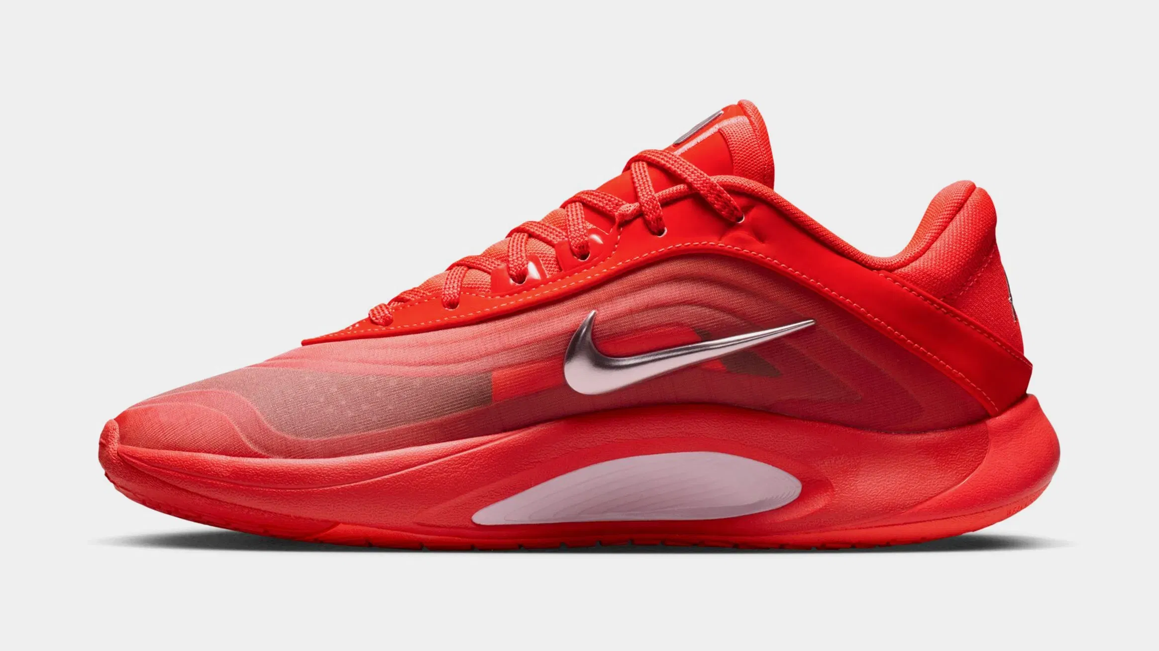 Nike A'One Royal Flame Womens Basketball Shoes (Bright Crimson/Pink Foam/Light Crimson)
