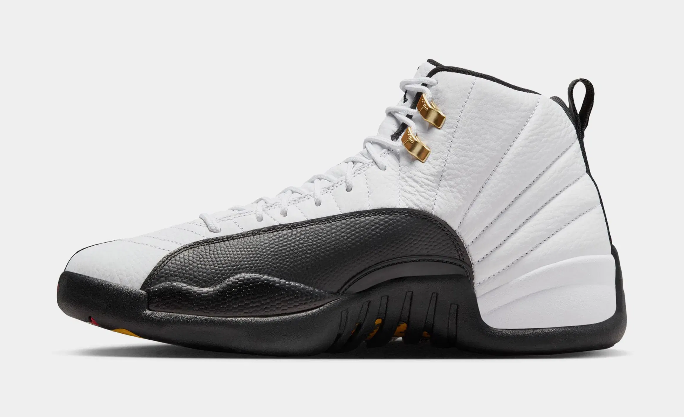 Air Jordan 12 Retro Taxi Mens Lifestyle Shoes (White/Black/Taxi)