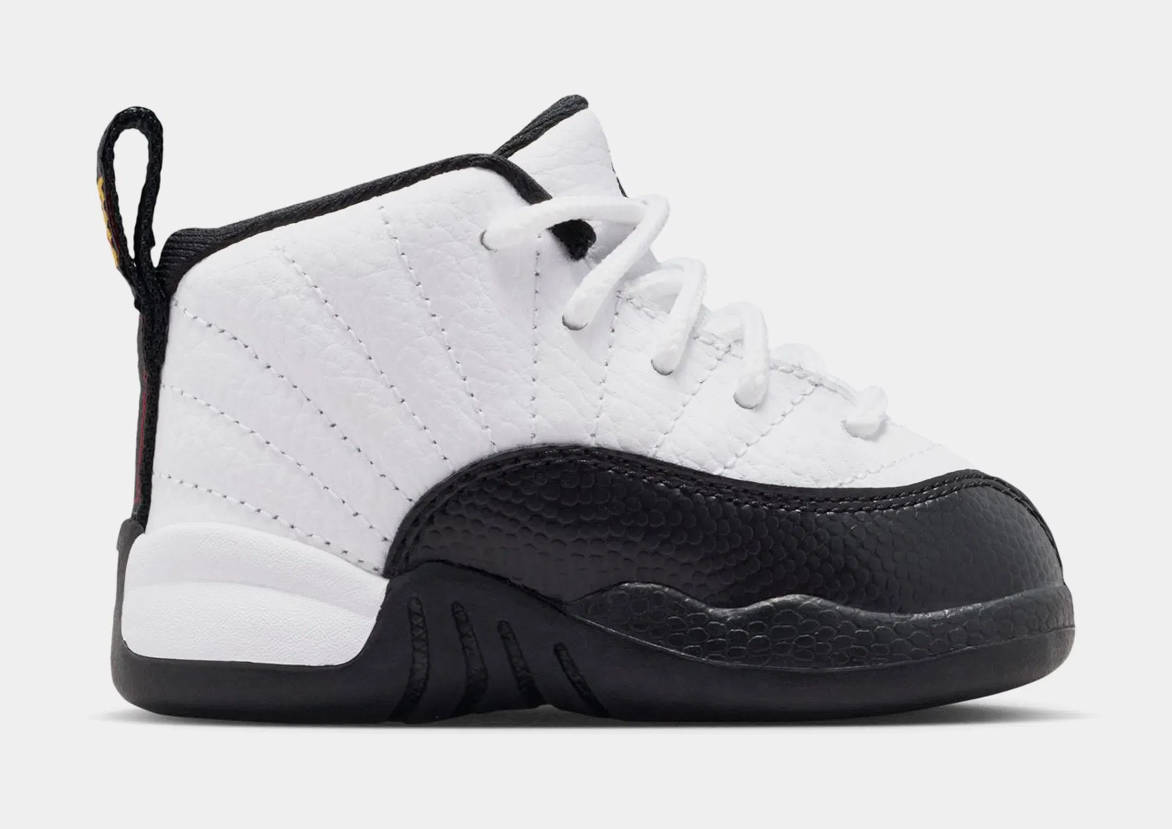 Air Jordan 12 Retro Taxi Infant Toddler Lifestyle Shoes (White/Black/Taxi)