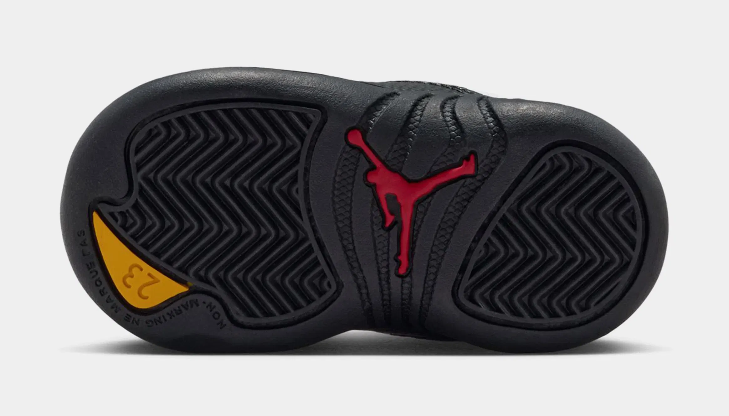 Air Jordan 12 Retro Taxi Infant Toddler Lifestyle Shoes (White/Black/Taxi)