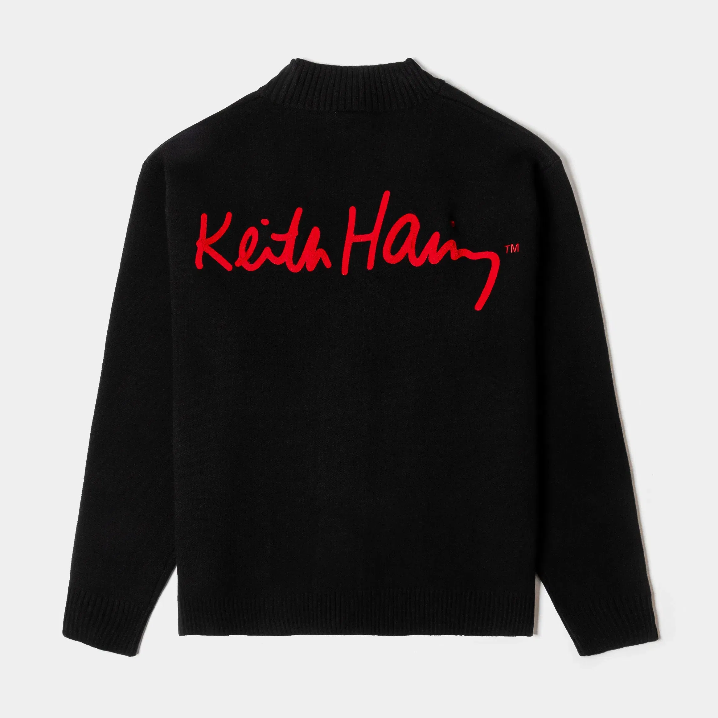 KEITH HARING X SP SP x Keith Haring Artwork Mens Cardigan (Black/Red)