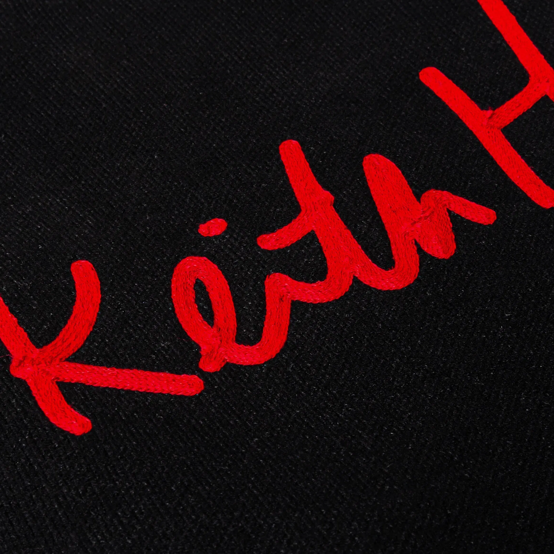 KEITH HARING X SP SP x Keith Haring Artwork Mens Cardigan (Black/Red)