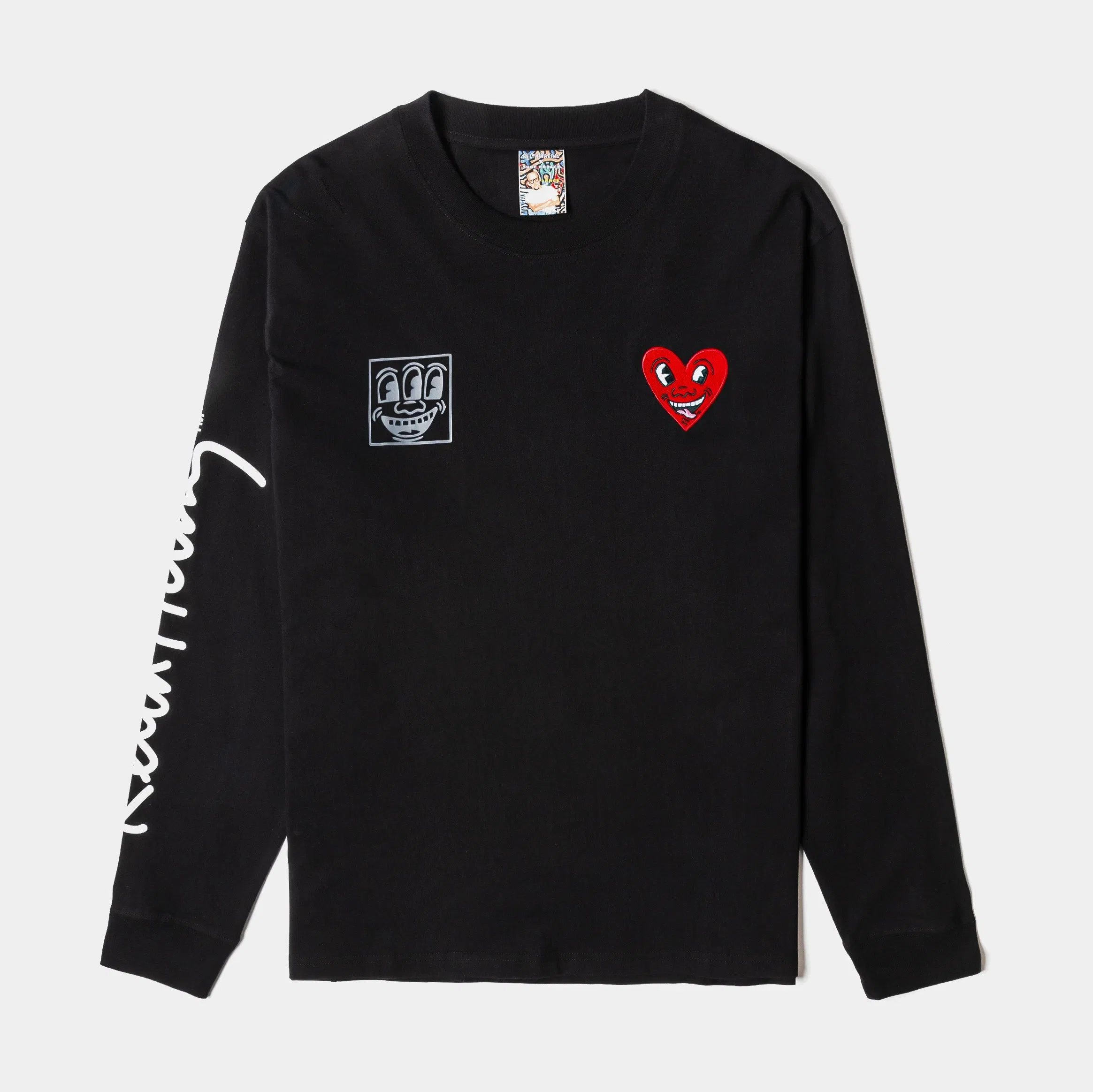 KEITH HARING X SP SP x Keith Haring Signature Mens Long Sleeve Shirt (Black/Red)
