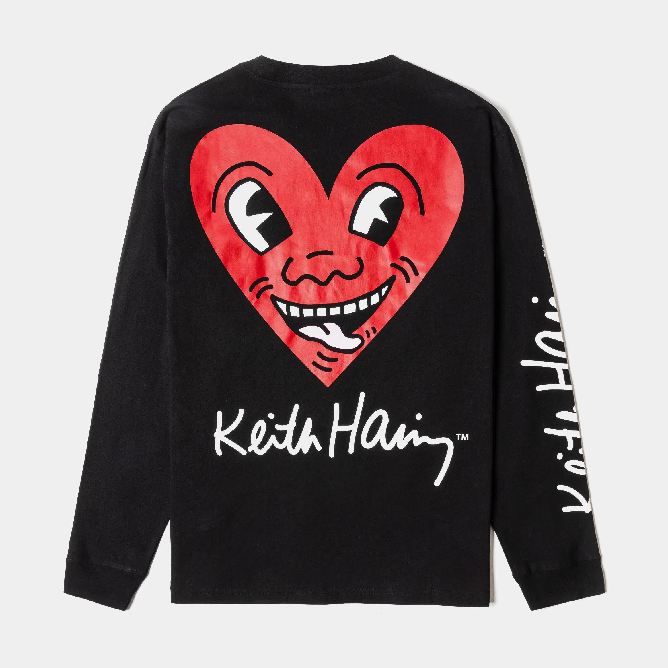KEITH HARING X SP SP x Keith Haring Signature Mens Long Sleeve Shirt (Black/Red)