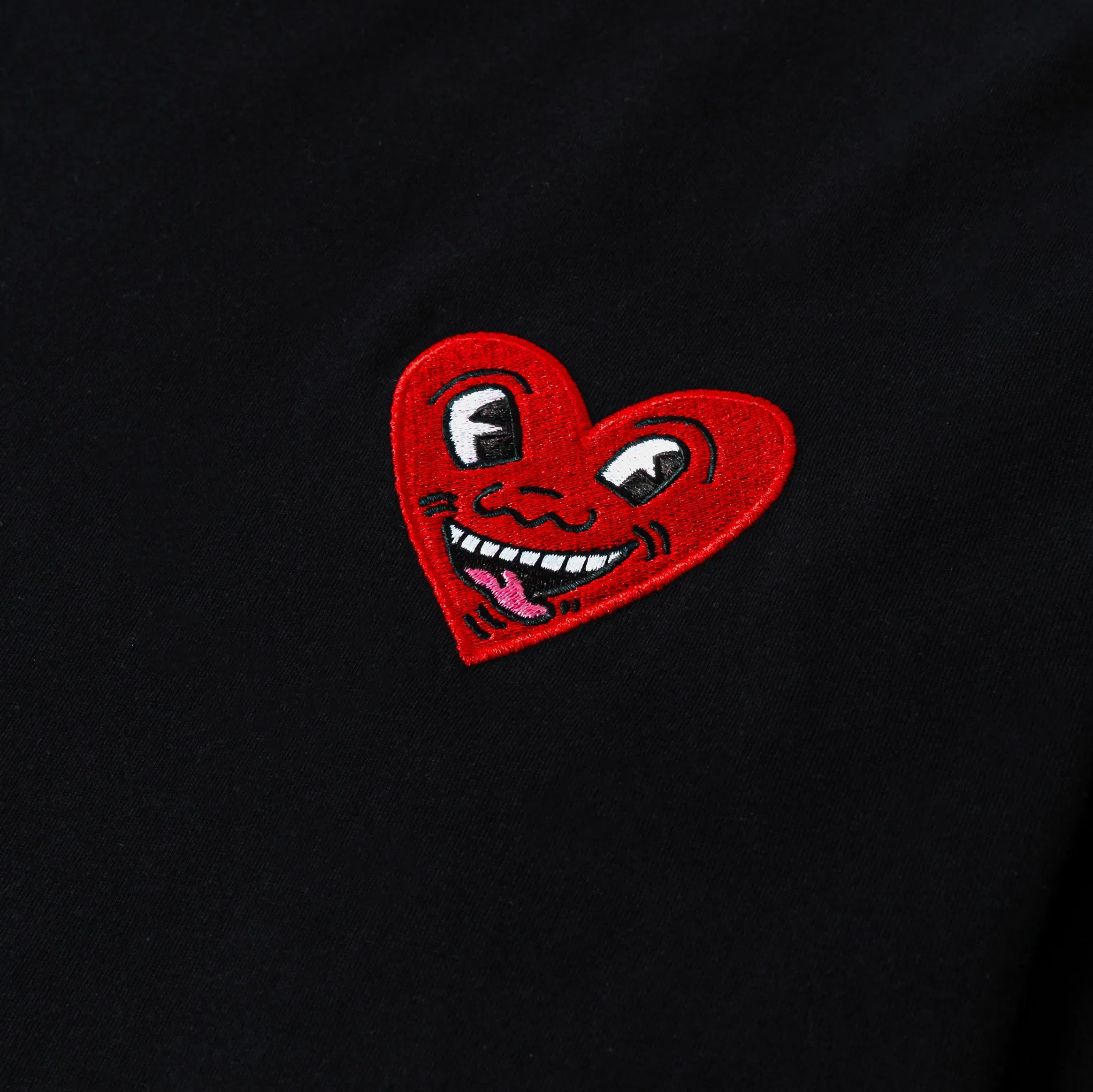KEITH HARING X SP SP x Keith Haring Signature Mens Long Sleeve Shirt (Black/Red)