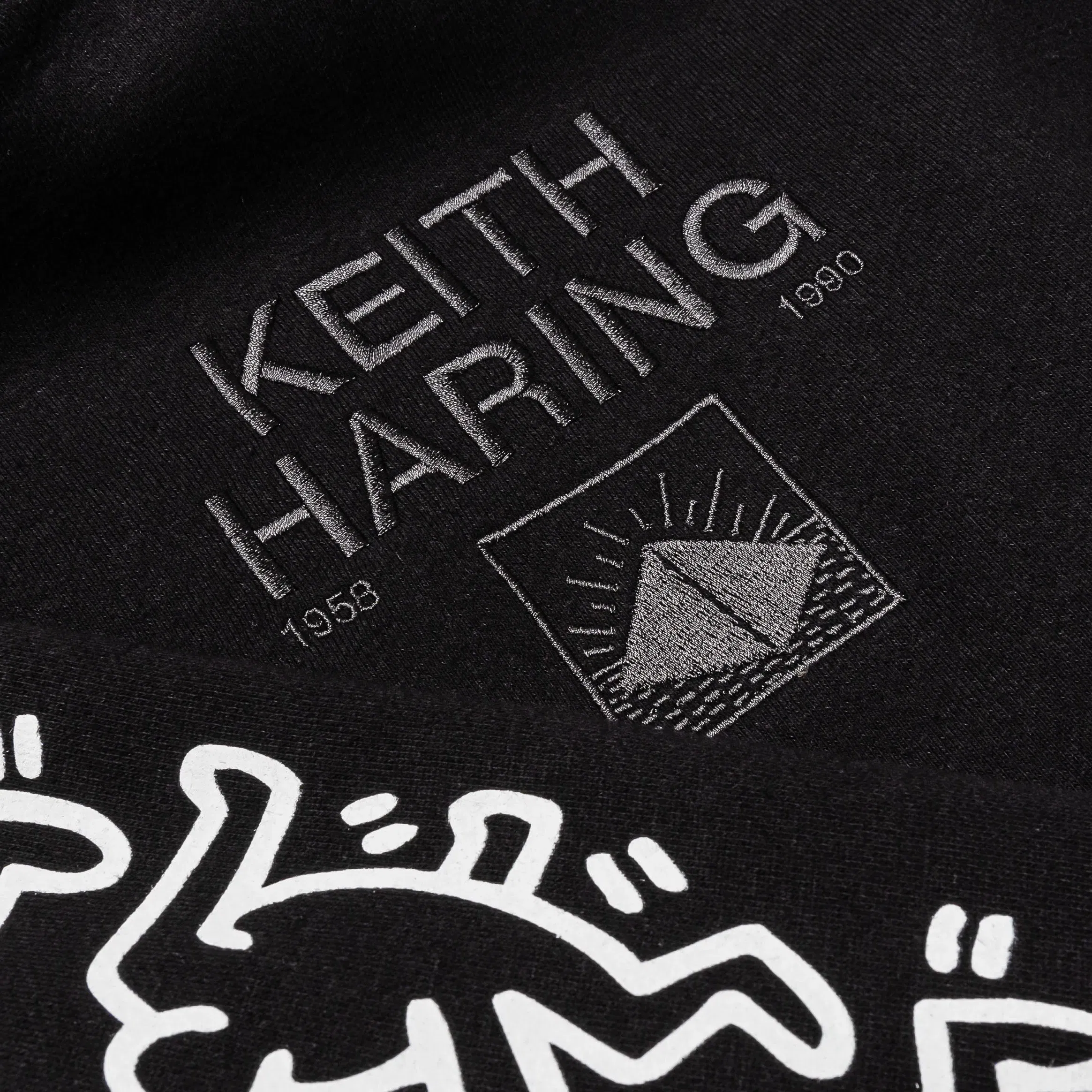 KEITH HARING X SP SP x Keith Haring 1985 Pullover Mens Hoodie (Black/Red)