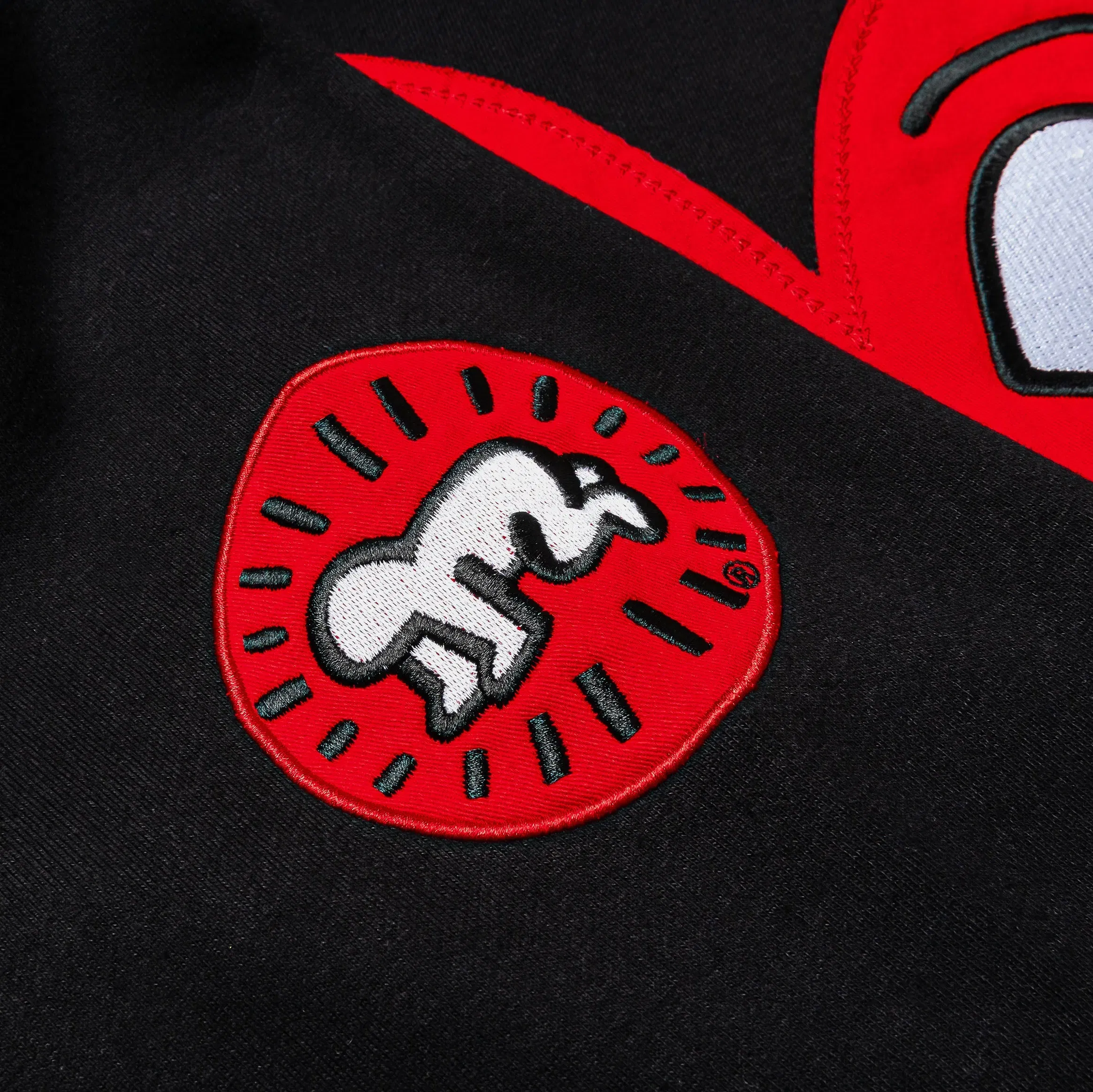 KEITH HARING X SP SP x Keith Haring 1985 Pullover Mens Hoodie (Black/Red)
