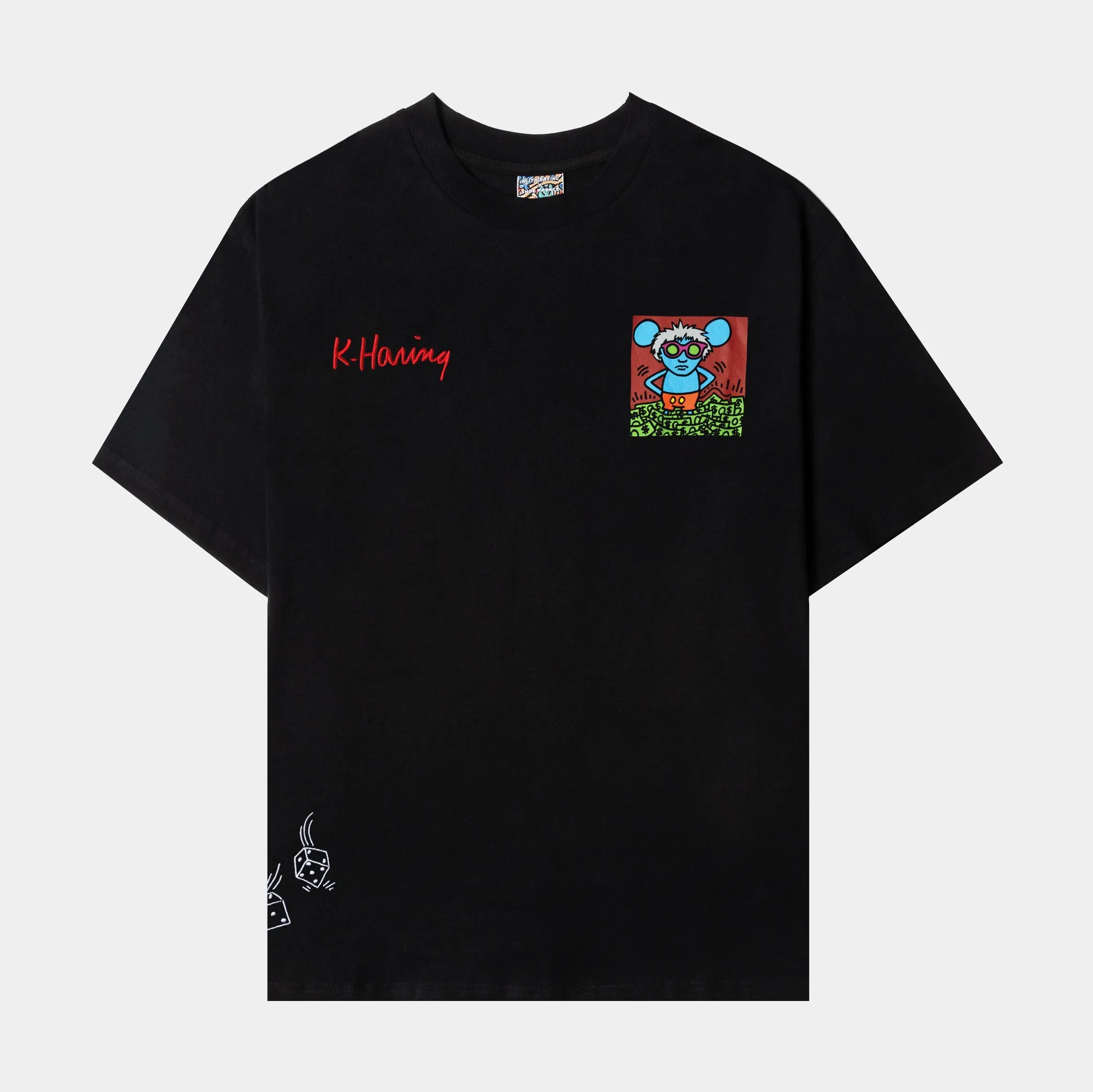 KEITH HARING X SP SP x Keith Haring Andy Cash Mens Short Sleeve Shirt (Black/White)