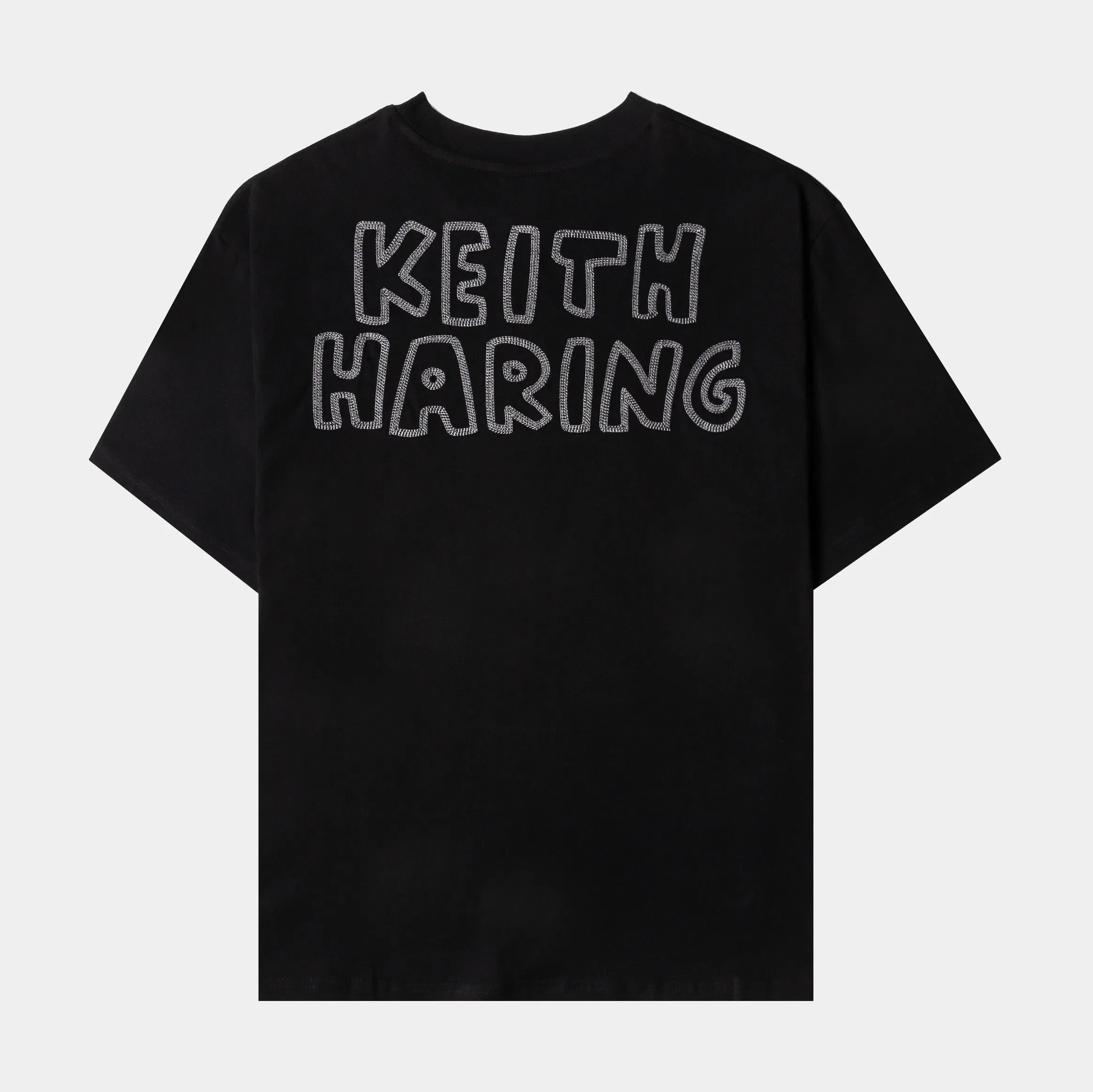 KEITH HARING X SP SP x Keith Haring Heart Logo Mens Short Sleeve Shirt (Black/Red)