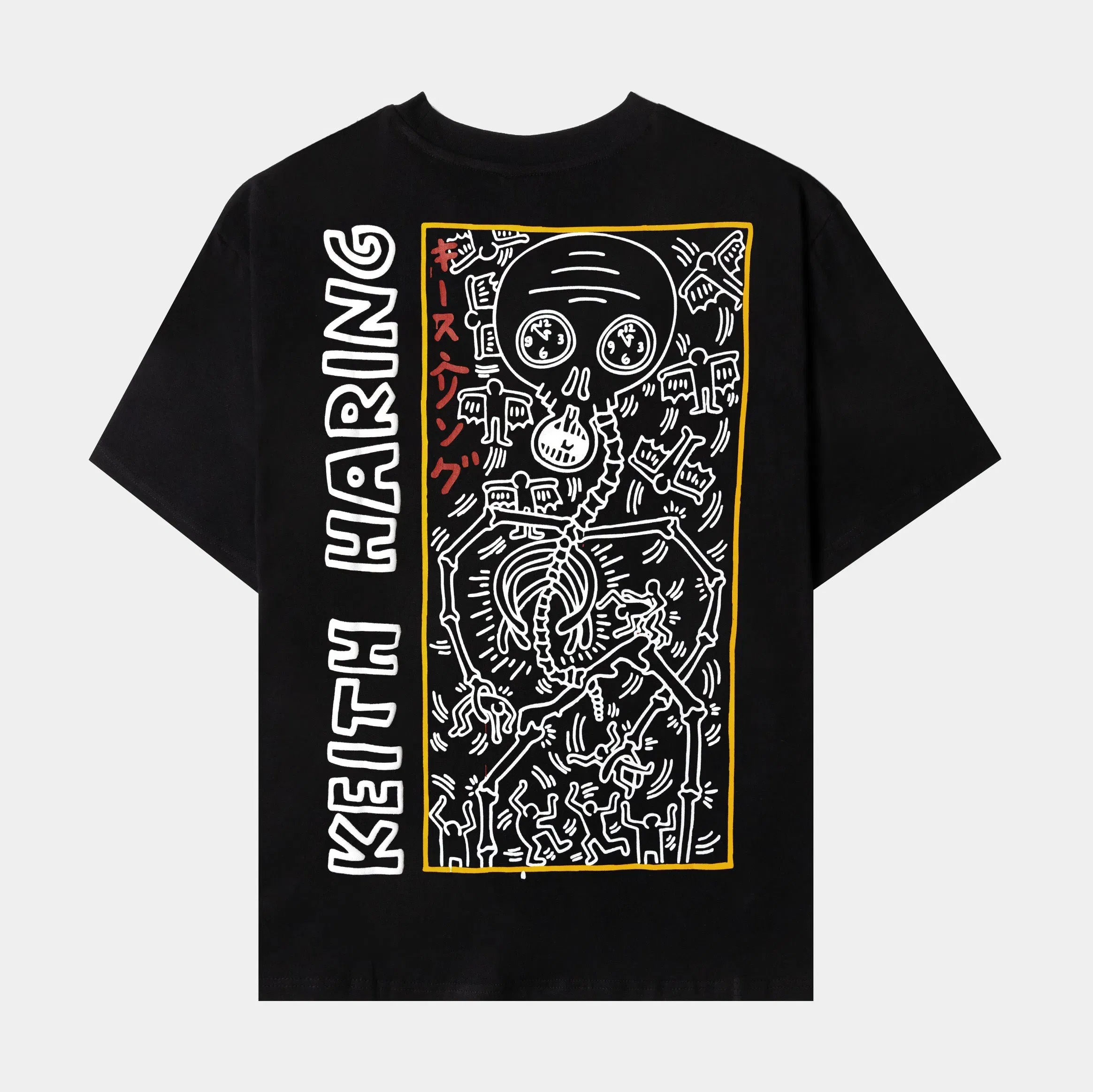 KEITH HARING X SP SP x Keith Haring Believe Mens Short Sleeve Shirt (Black/Yellow)