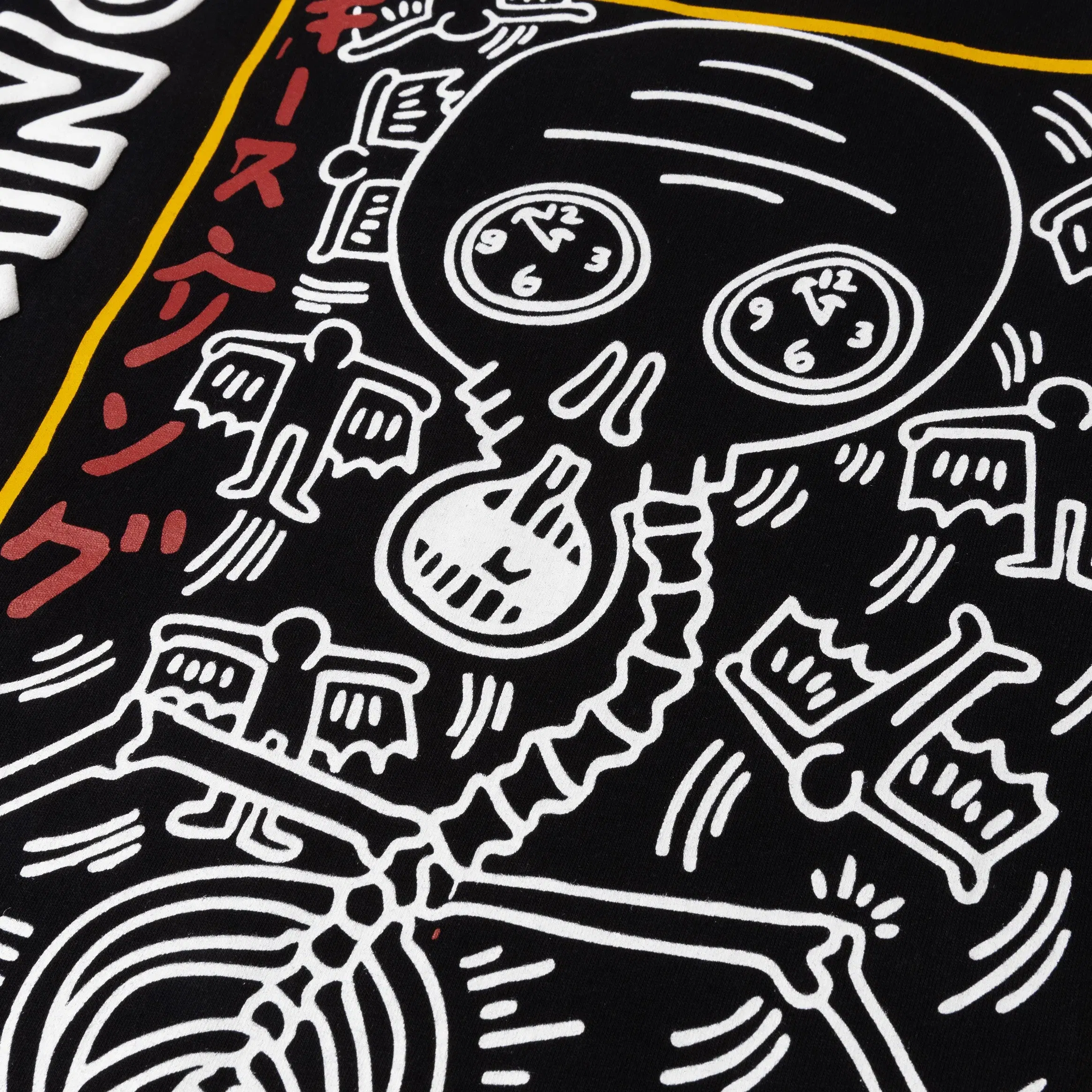 KEITH HARING X SP SP x Keith Haring Believe Mens Short Sleeve Shirt (Black/Yellow)