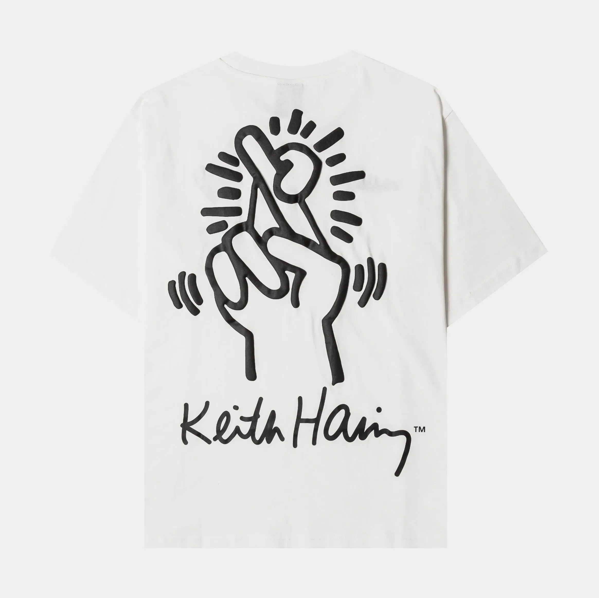 KEITH HARING X SP SP x Keith Haring Fingers Crossed Mens Short Sleeve Shirt (White/Red)