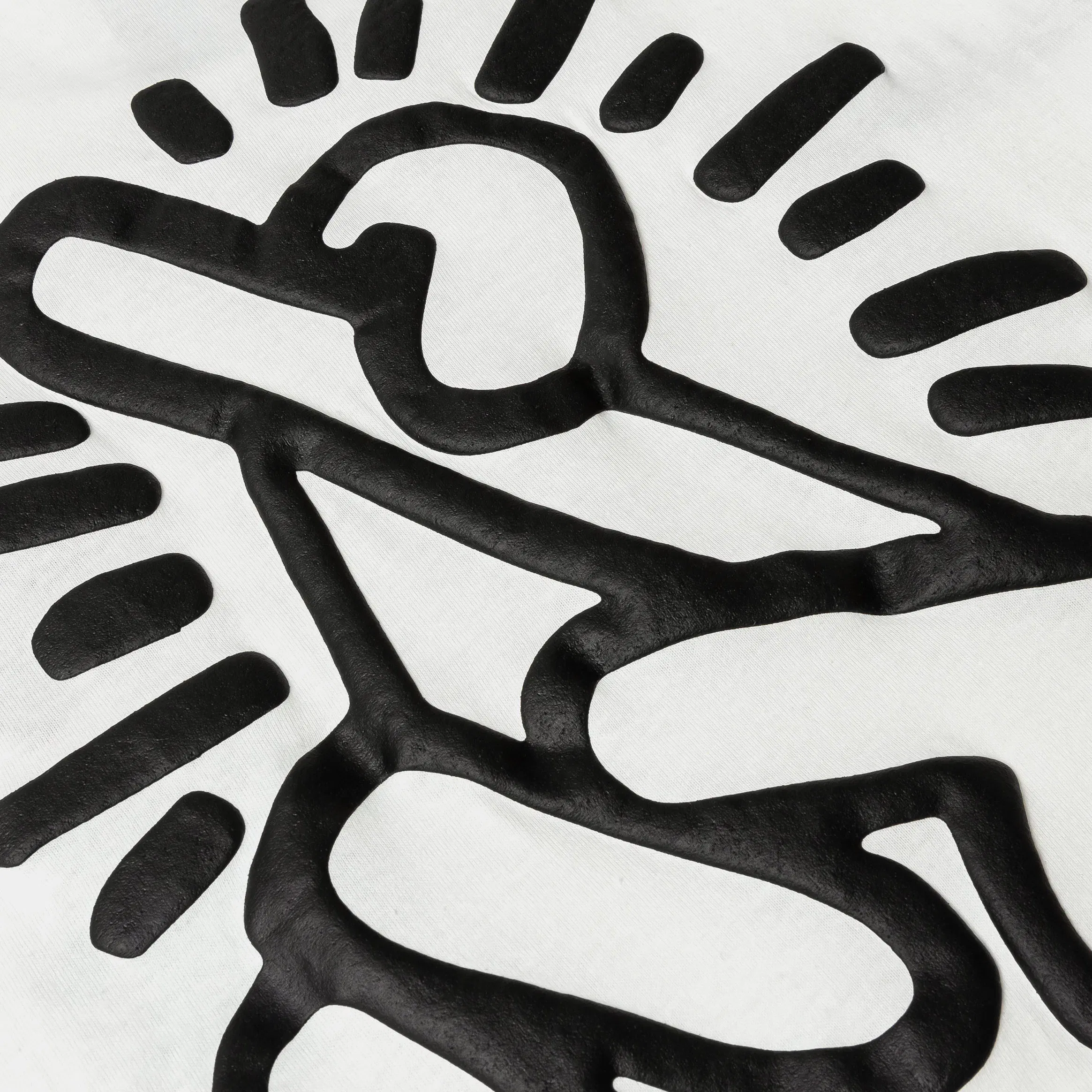 KEITH HARING X SP SP x Keith Haring Fingers Crossed Mens Short Sleeve Shirt (White/Red)