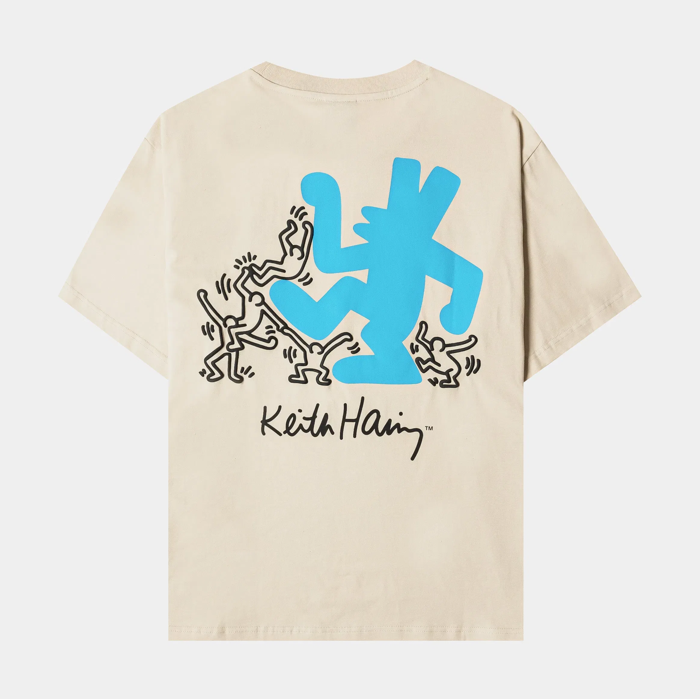 KEITH HARING X SP SP x Keith Haring Characters Mens Short Sleeve Shirt (Beige/Blue)
