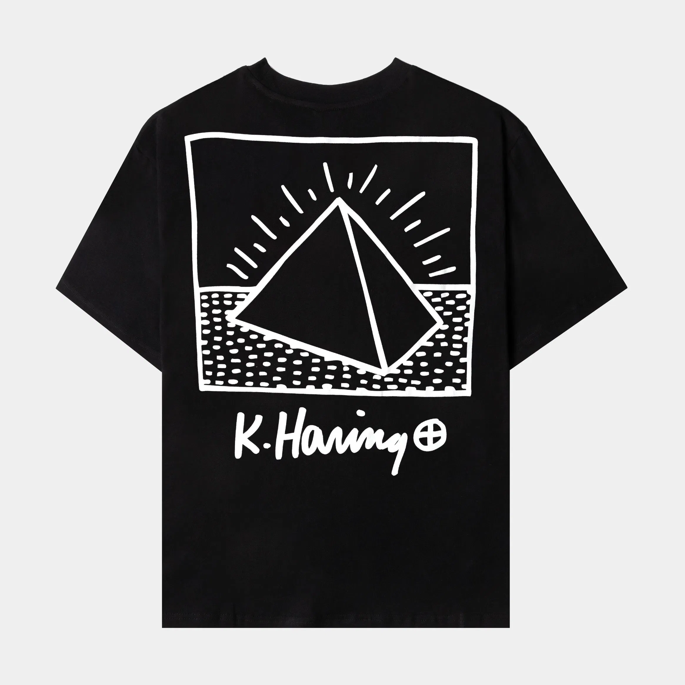 KEITH HARING X SP SP x Keith Haring Snake Pyramid Mens Short Sleeve Shirt (Black/White)