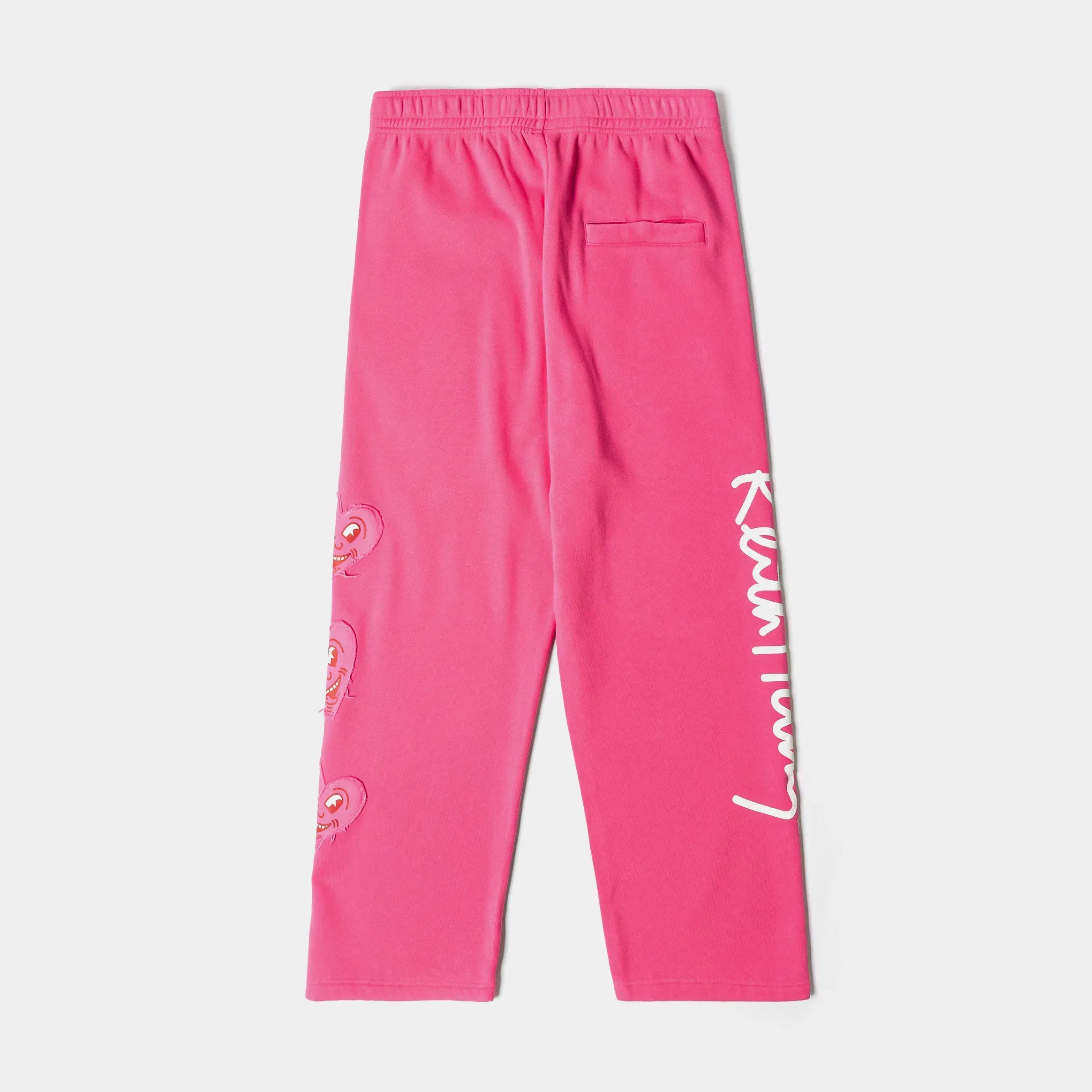 KEITH HARING X SP SP x Keith Haring Hearts Fleece Womens Sweatpants (Pink/White)
