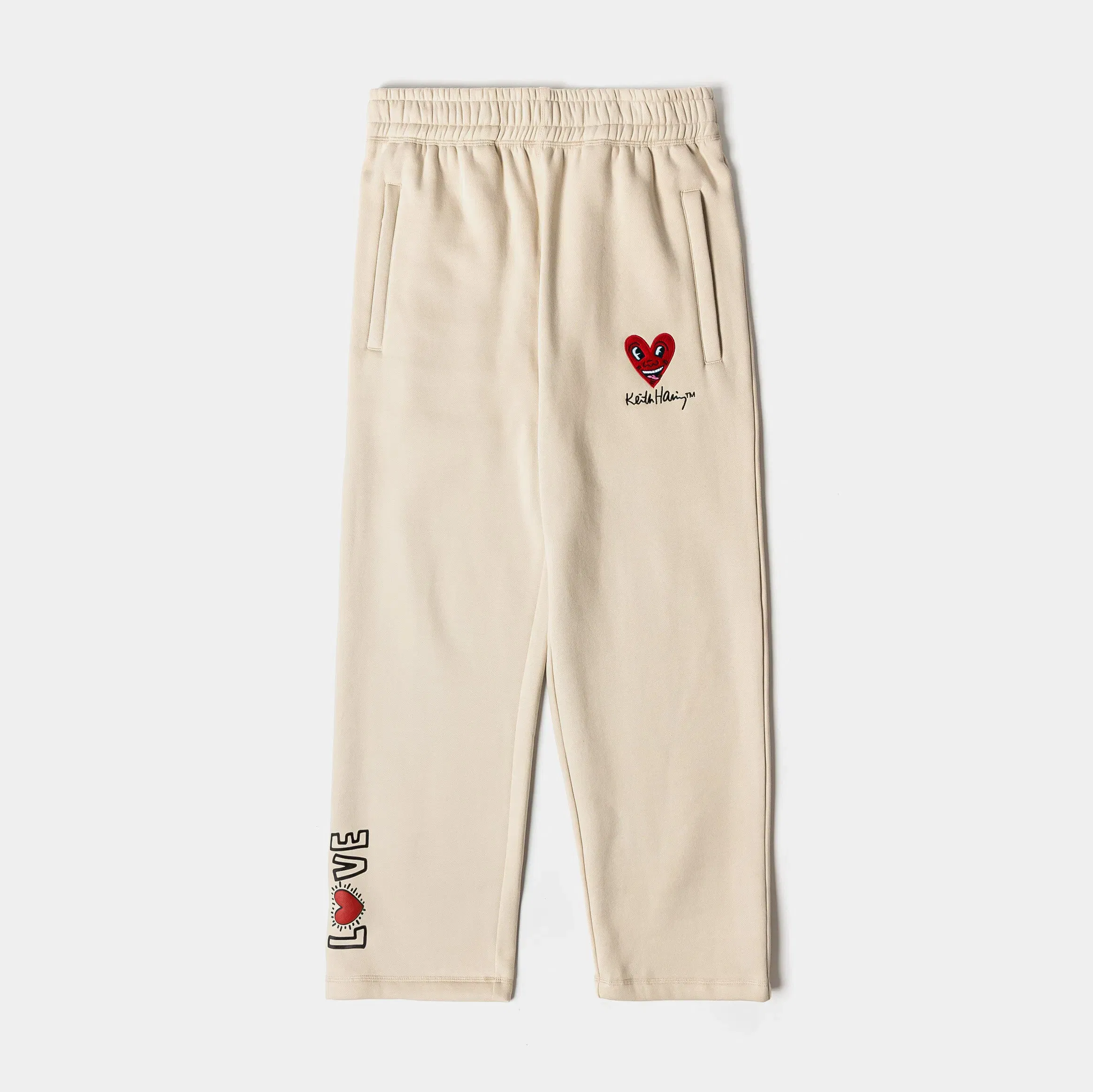 KEITH HARING X SP SP x Keith Haring Respect Fleece Mens Sweatpants (Cream/Black)