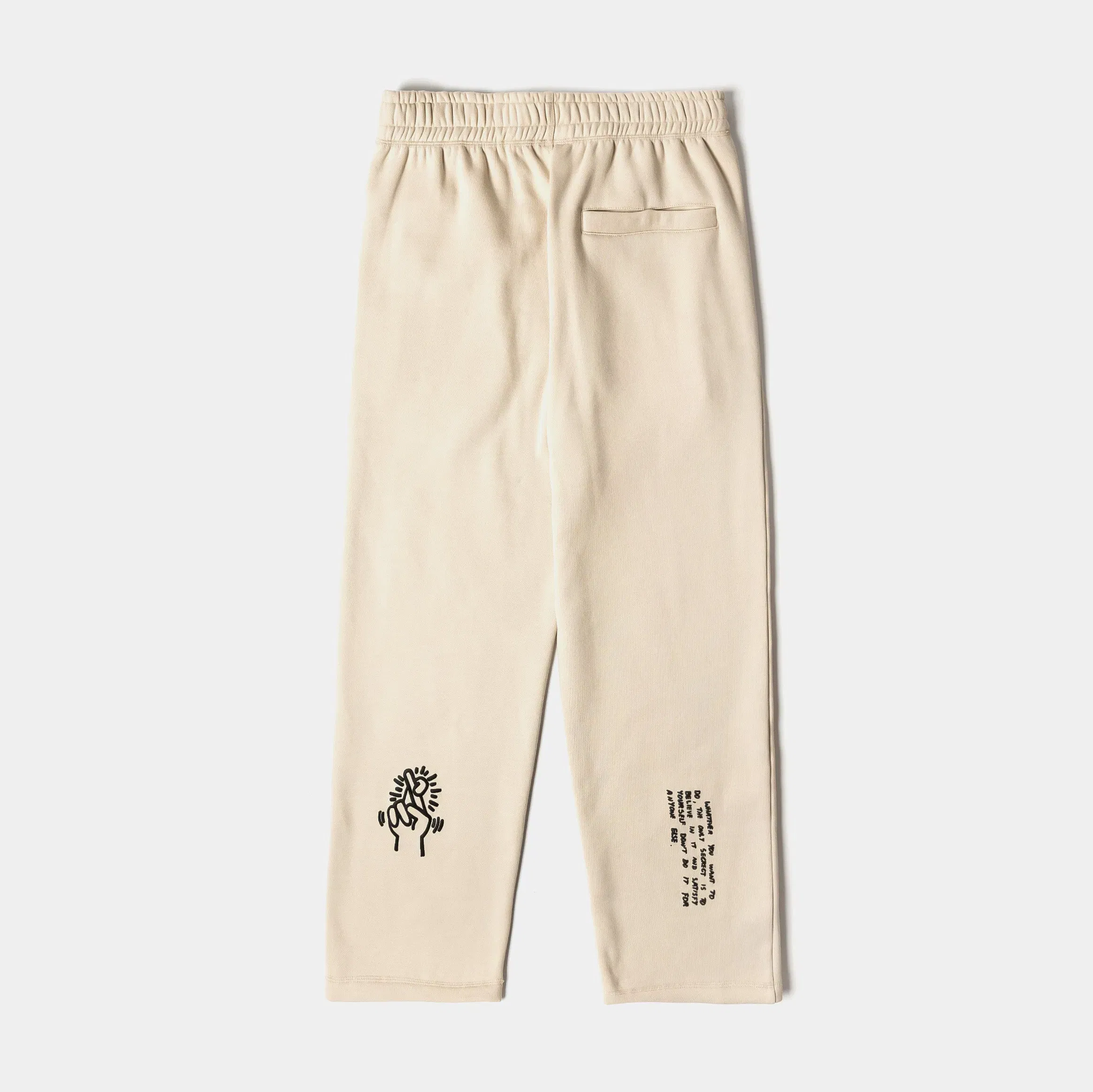 KEITH HARING X SP SP x Keith Haring Respect Fleece Mens Sweatpants (Cream/Black)