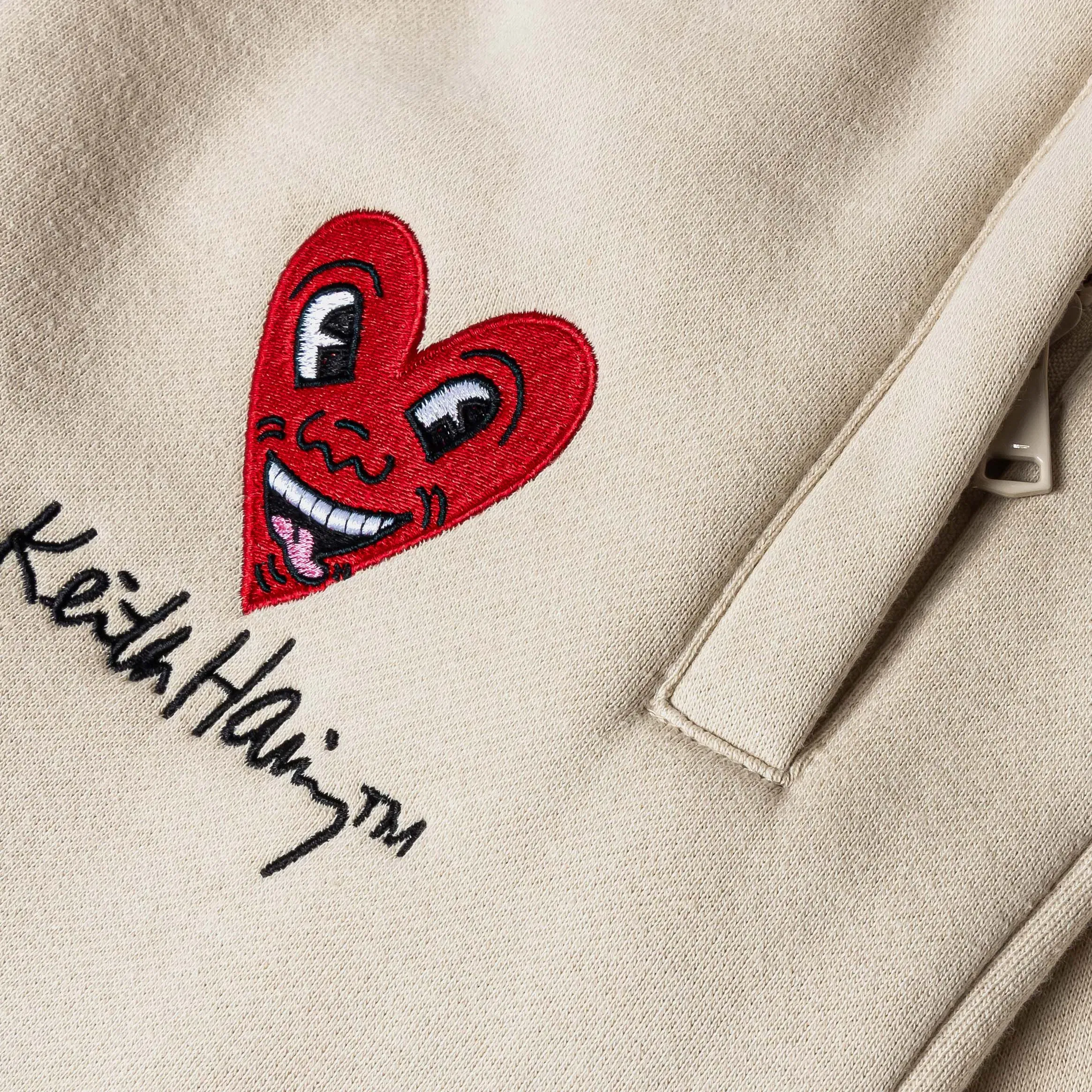 KEITH HARING X SP SP x Keith Haring Respect Fleece Mens Sweatpants (Cream/Black)