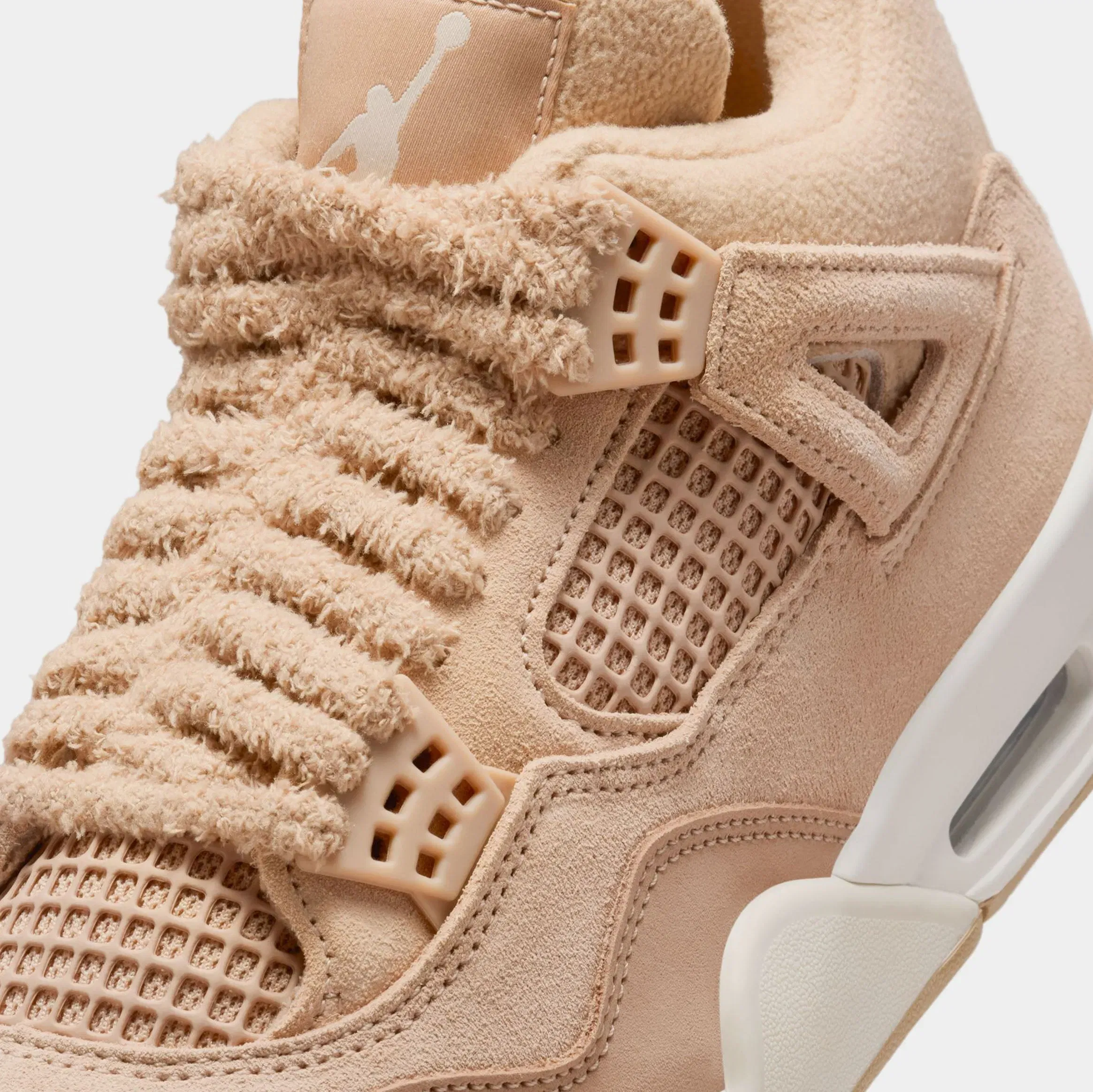 Air Jordan 4 Retro Cozy Girl Womens Lifestyle Shoes (Hemp/Light Orewood Brown)