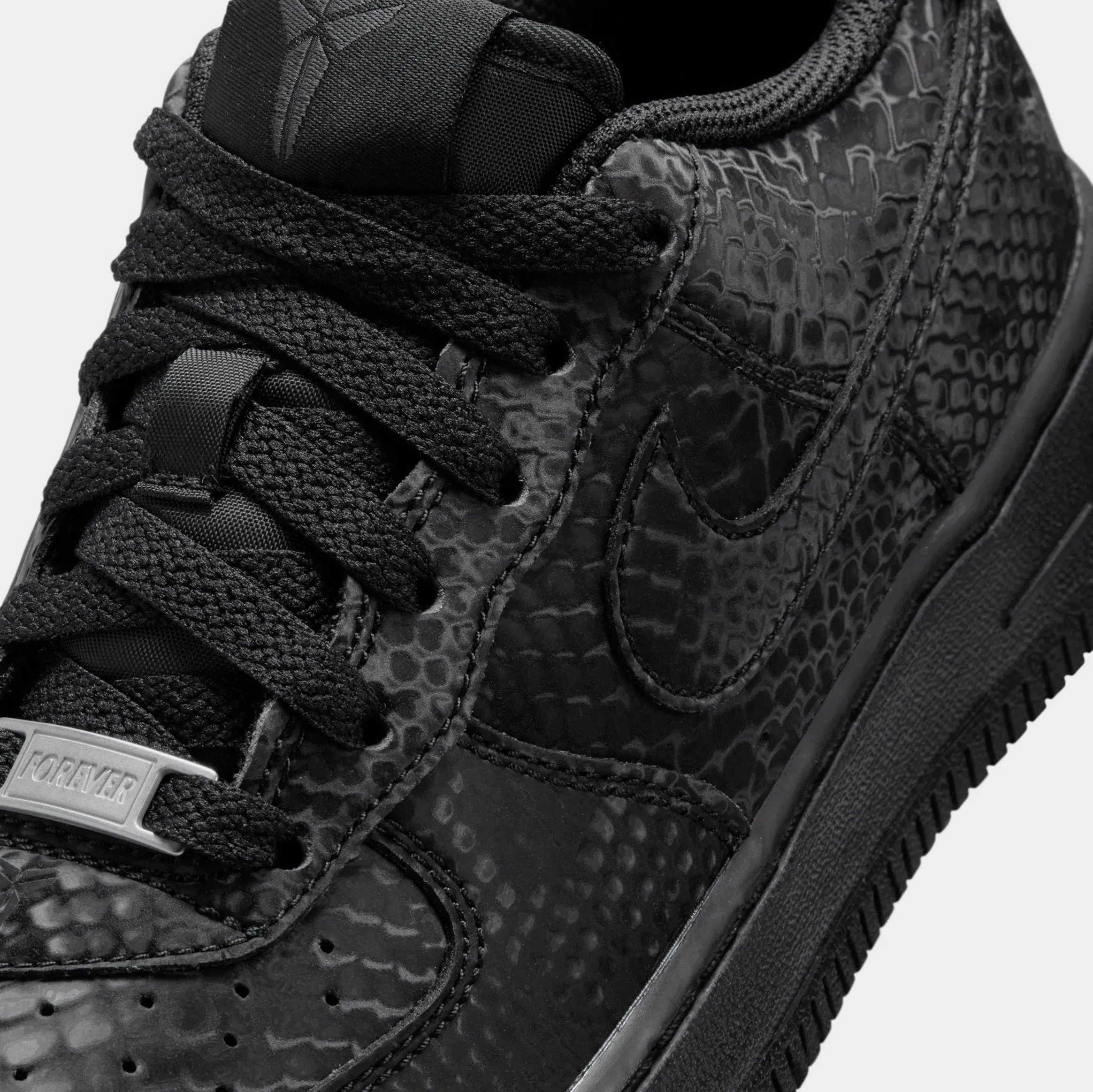Nike Kobe Air Force 1 Low Grade School Lifestyle Shoes (Black)