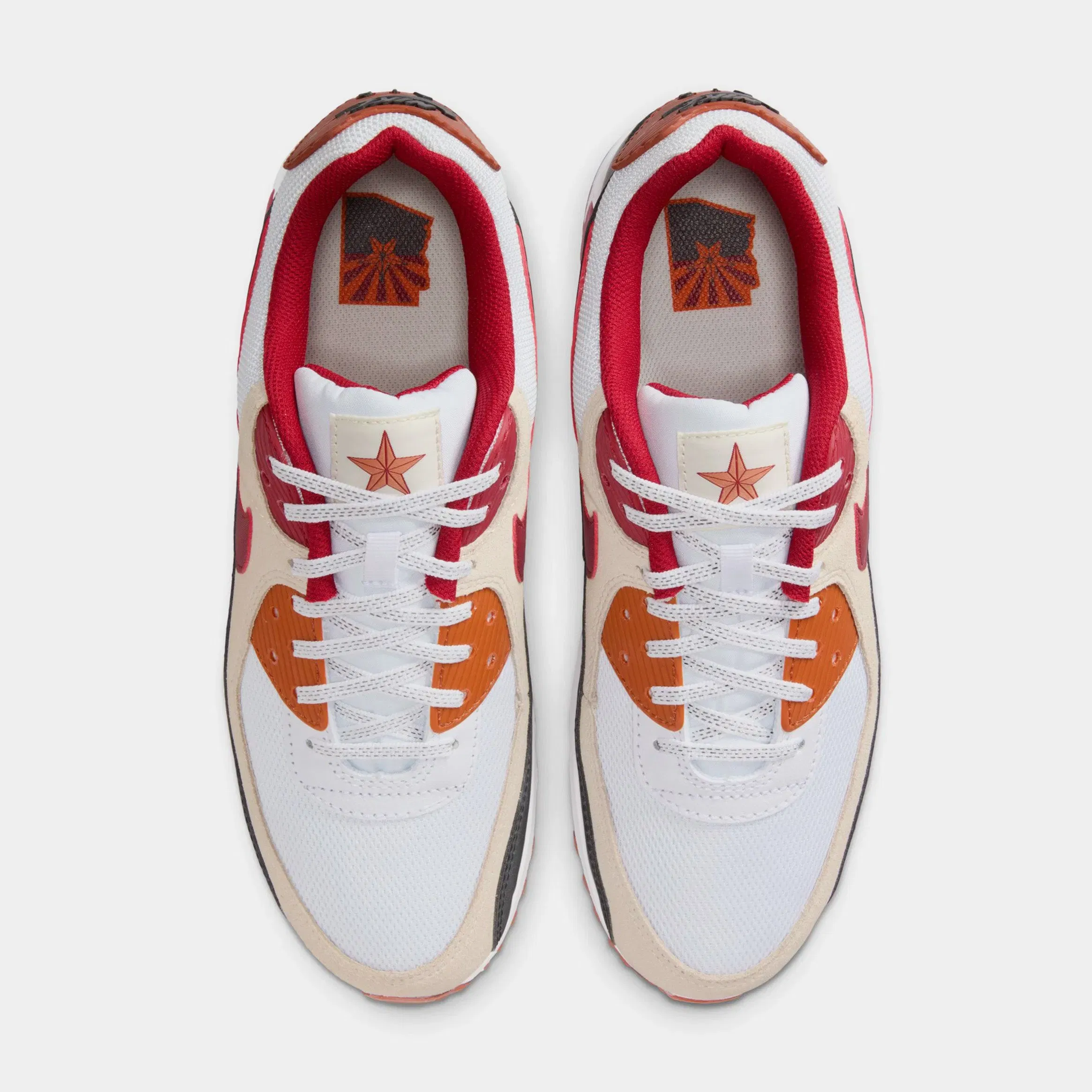 Nike Air Max 90 Arizona Cardinals Mens Running Shoes (White/Tough Red/Black)