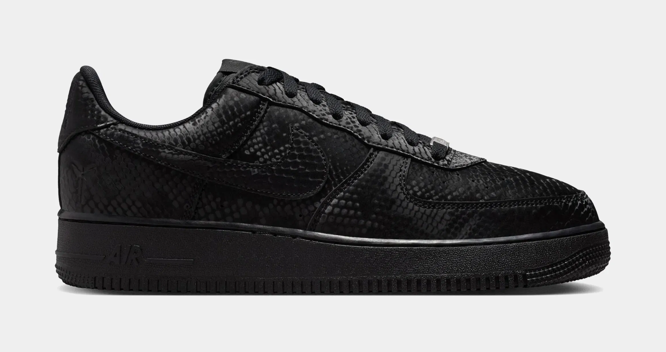 Nike Kobe Air Force 1 Low Triple Black Mens Lifestyle Shoes (Black/Black)
