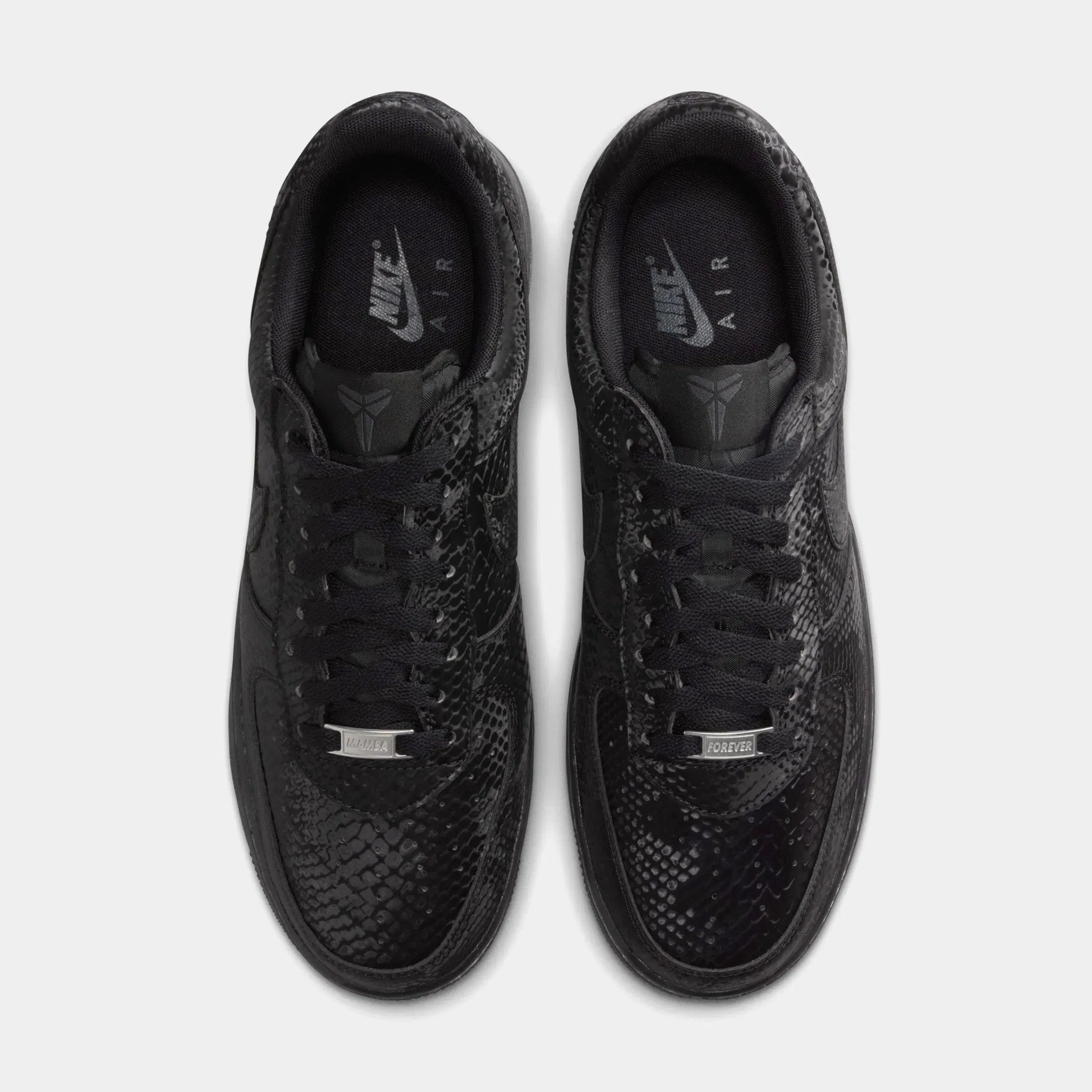 Nike Kobe Air Force 1 Low Triple Black Mens Lifestyle Shoes (Black/Black)