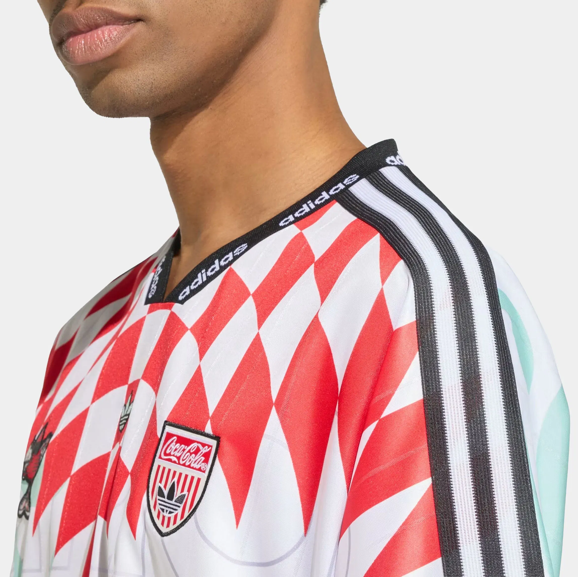 adidas Coca Cola Classic Sport Mash Up Mens Jersey (White/Multicolor)