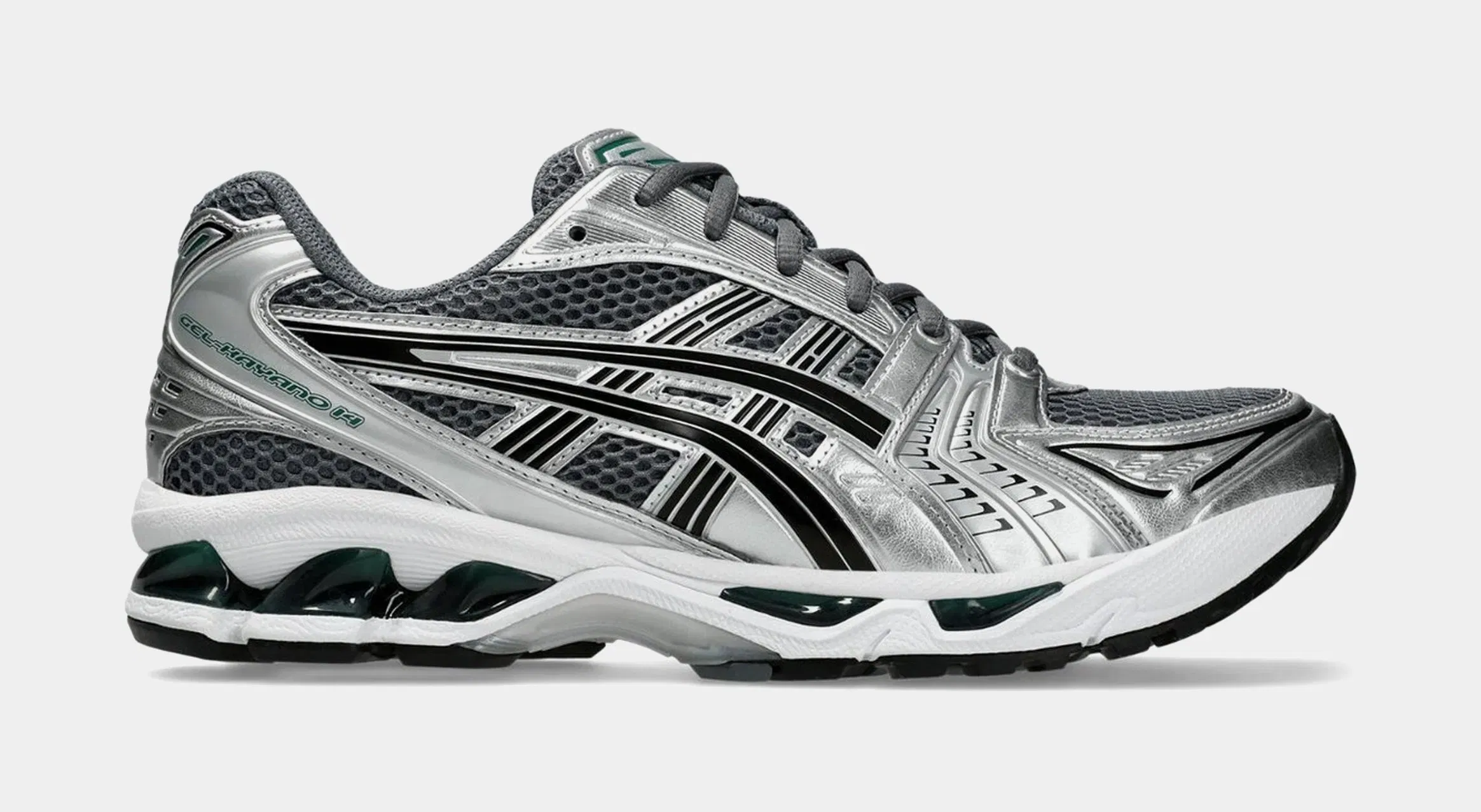 ASICS Gel Kayano 14 Mens Running Shoes (Metropolis/Jasper Green)