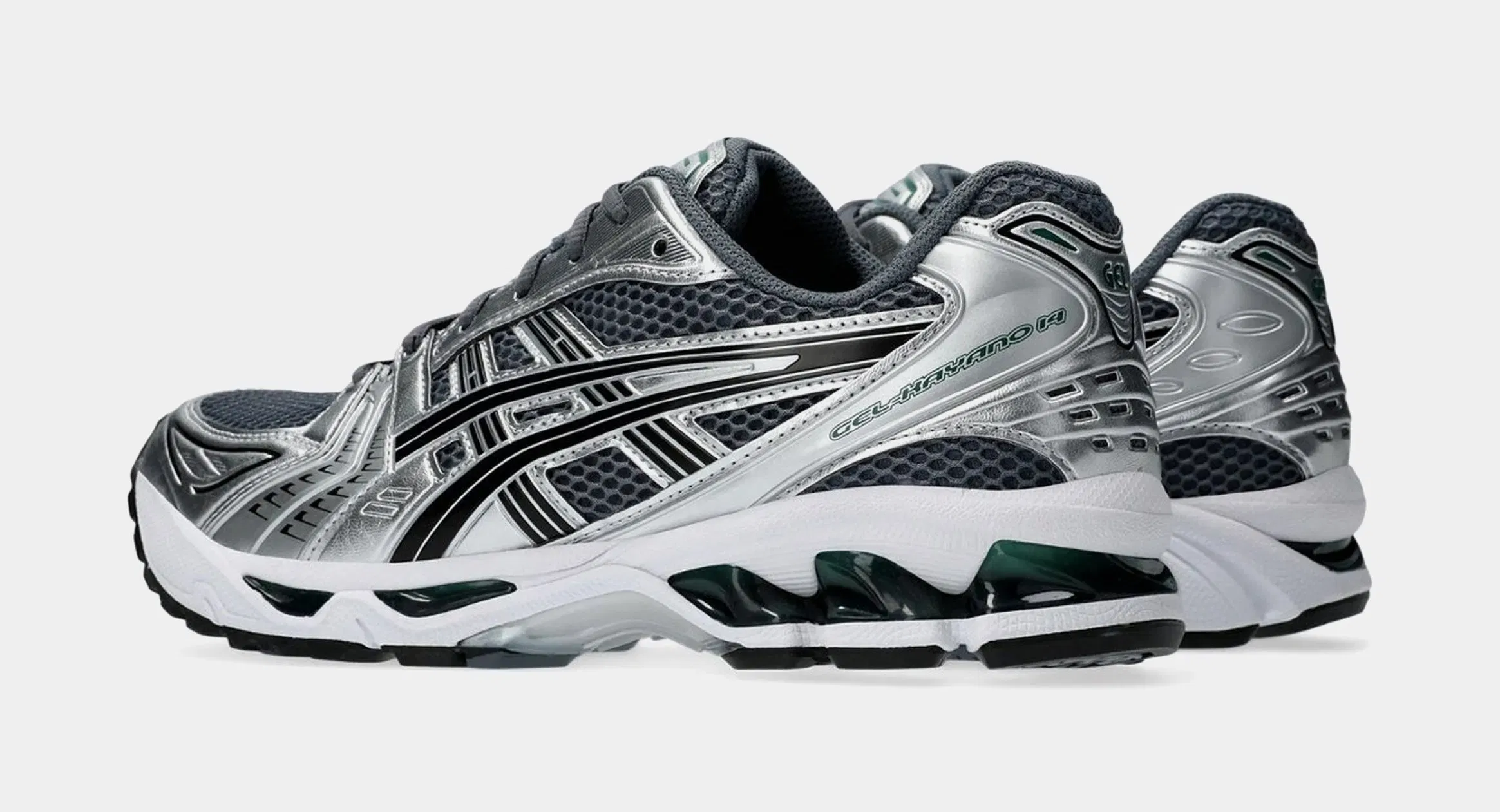 ASICS Gel Kayano 14 Mens Running Shoes (Metropolis/Jasper Green)