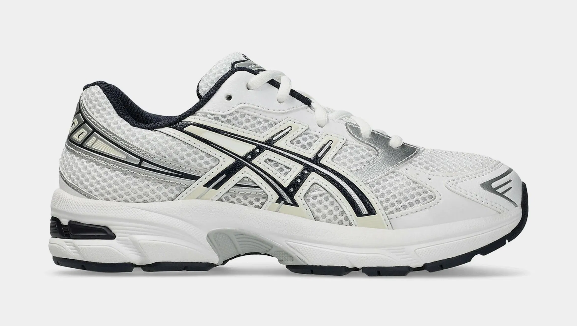 ASICS Gel 1130 Preschool Running Shoes (White/Navy)