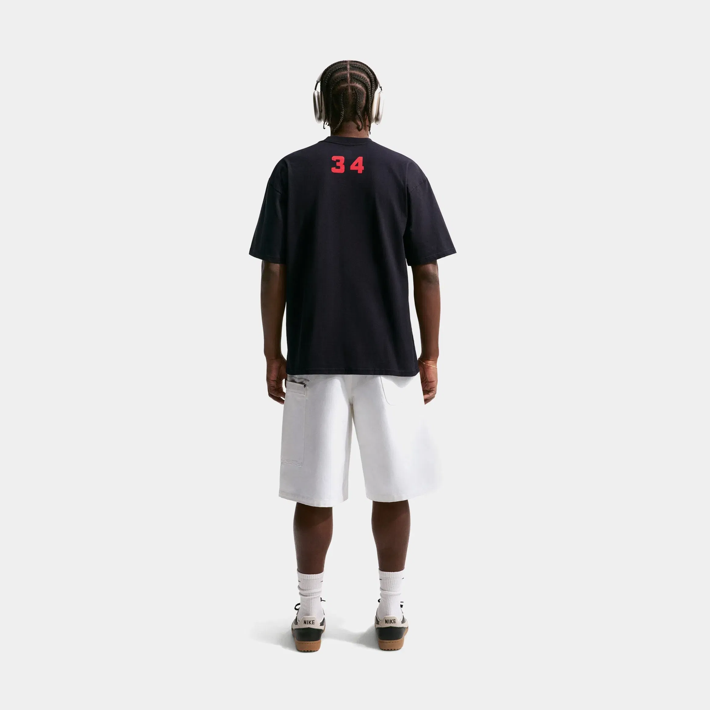 Nike Chuck I Am Not A Role Model Graphic Mens Short Sleeve Shirt (Black/Red)