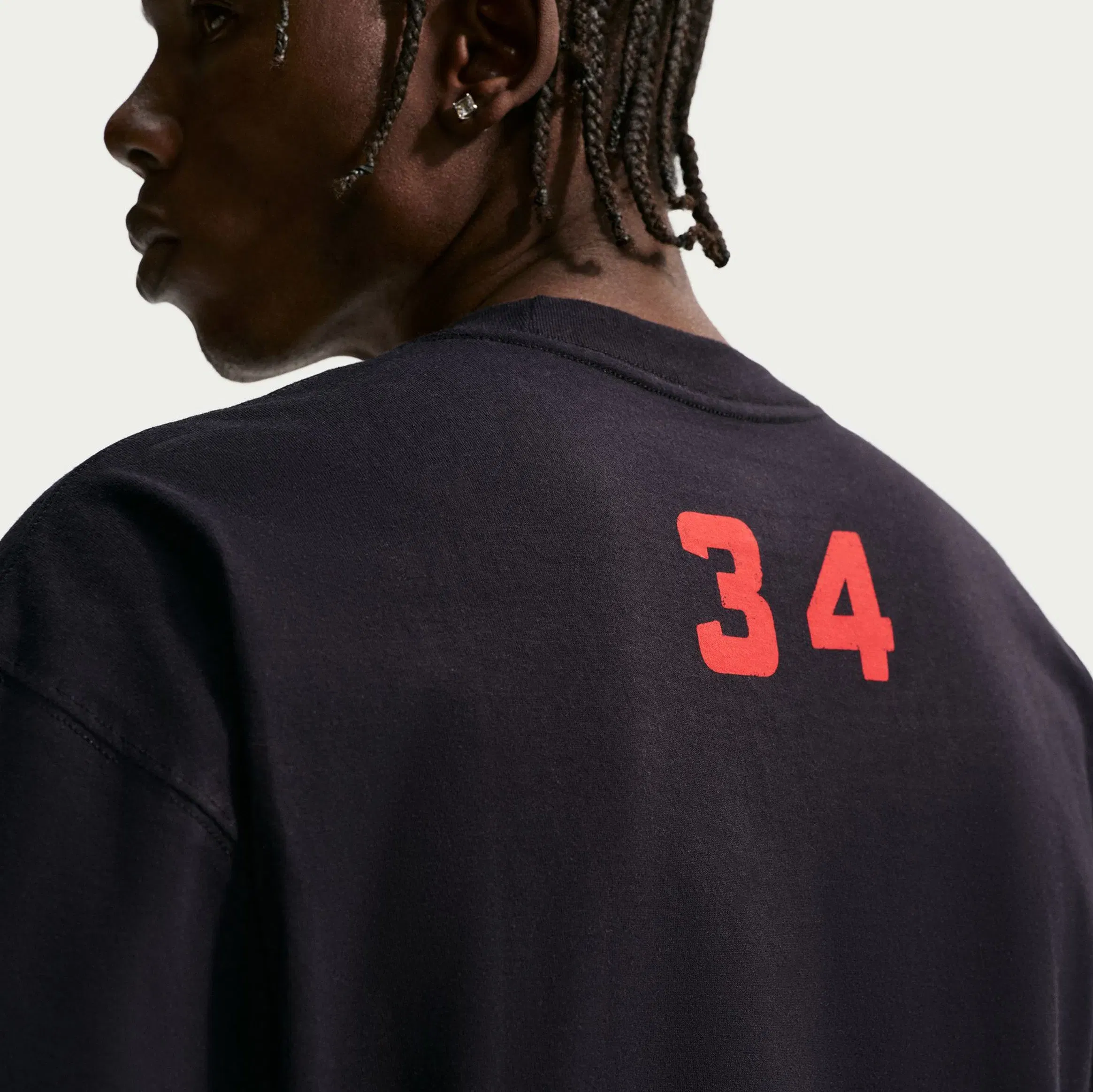 Nike Chuck I Am Not A Role Model Graphic Mens Short Sleeve Shirt (Black/Red)