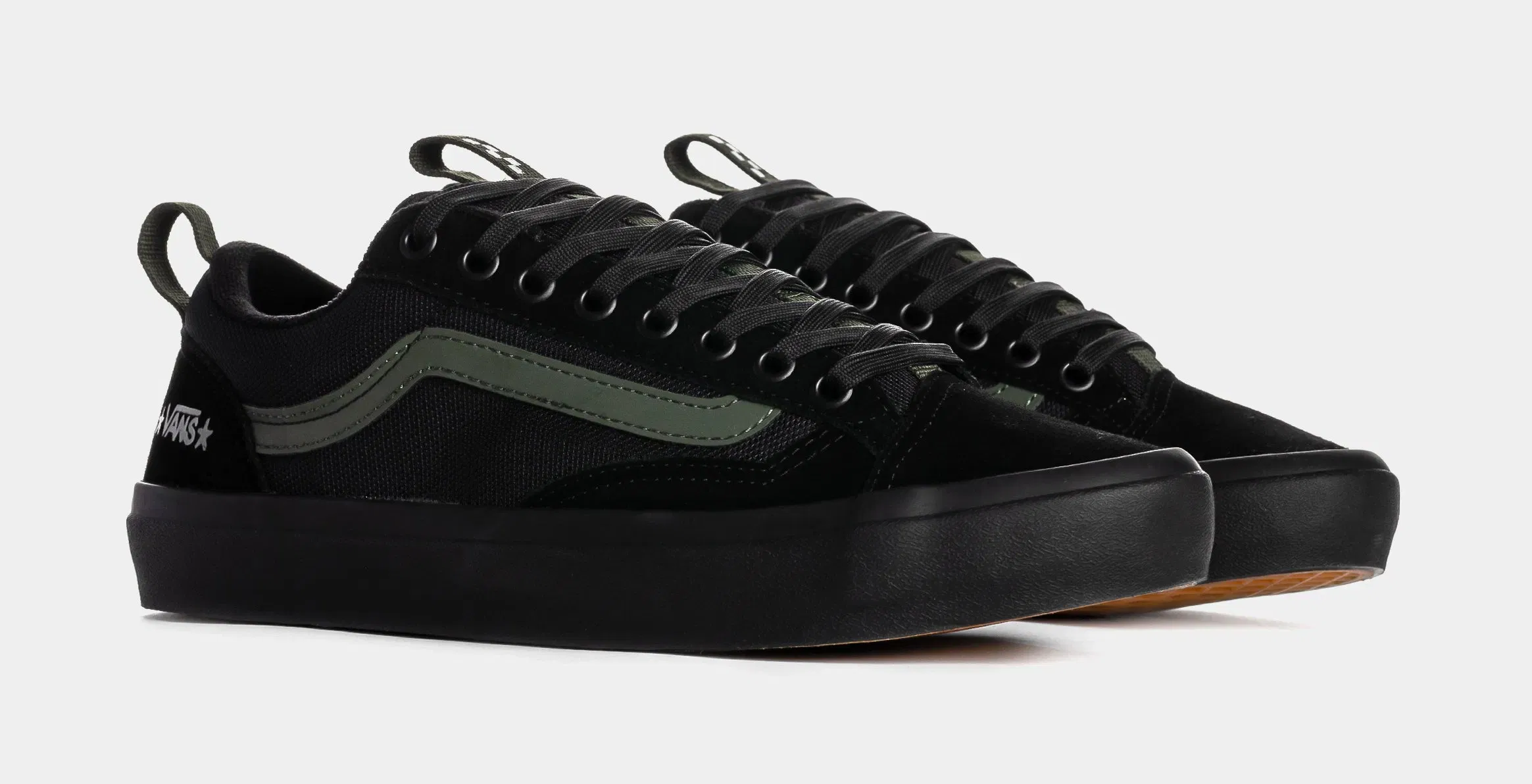 Vans Old Skool 36 Mens Skate Shoes (Atiba Black/Dark Green)