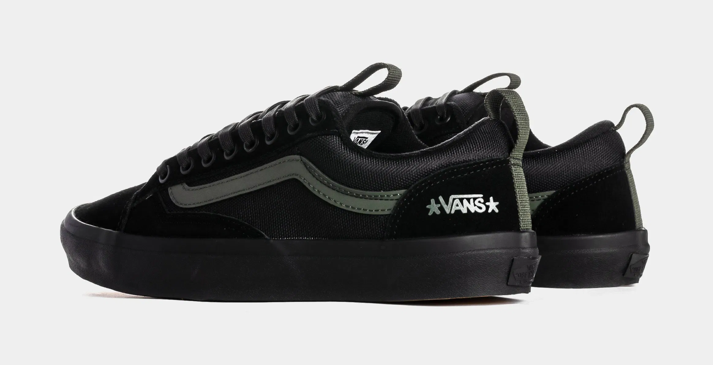 Vans Old Skool 36 Mens Skate Shoes (Atiba Black/Dark Green)