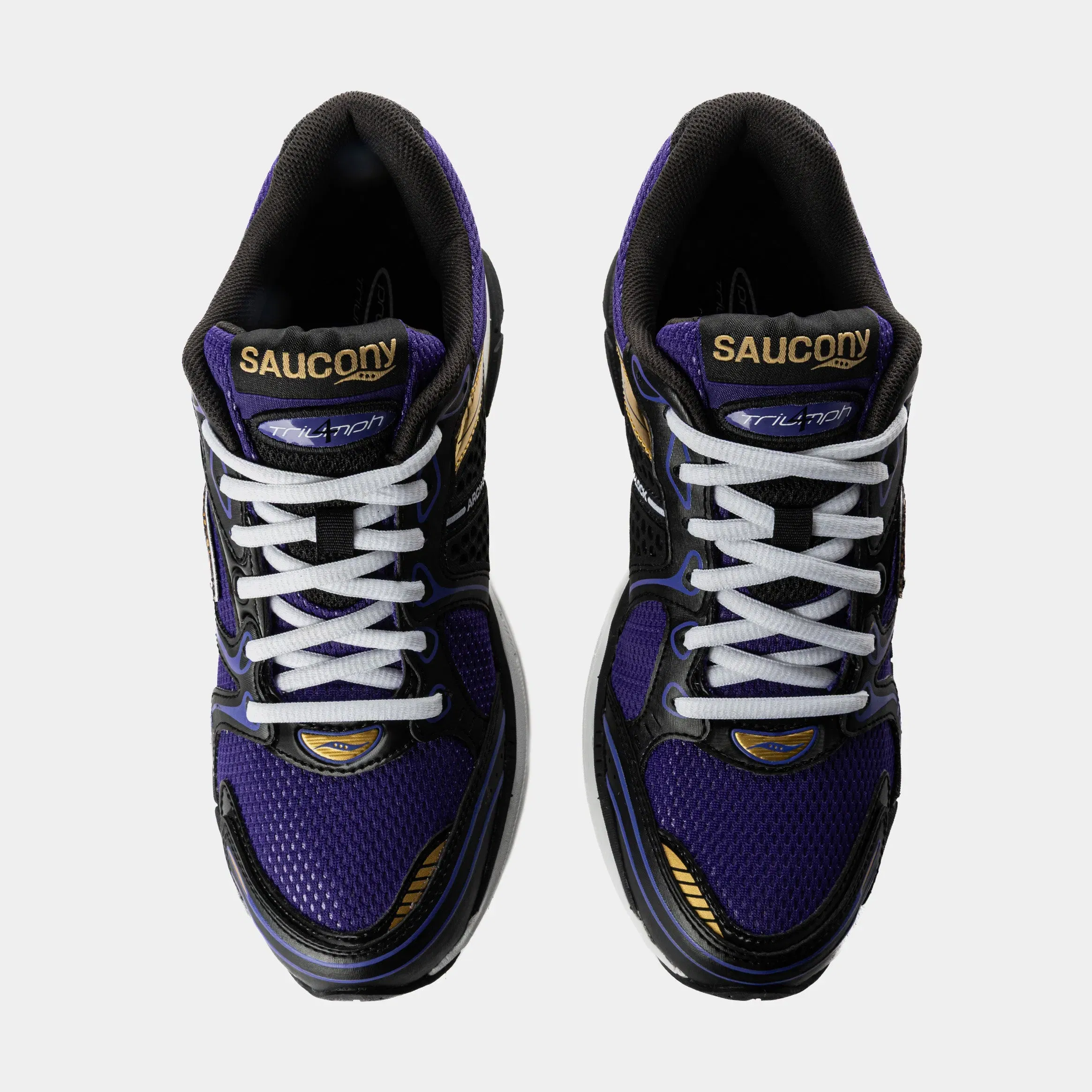 Saucony ProGrid Triumph 4 CS Mens Running Shoes (Purple/Gold)