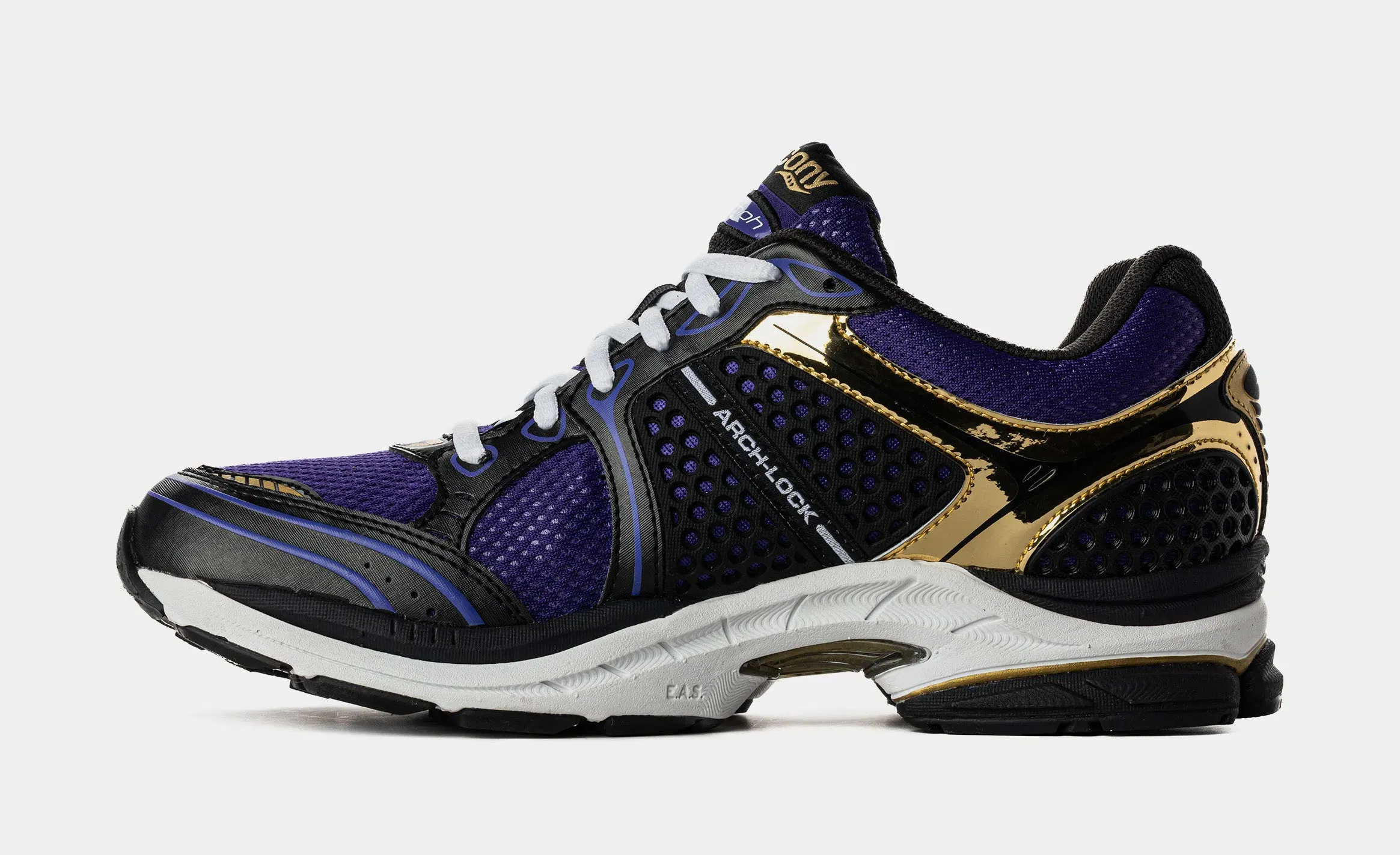 Saucony ProGrid Triumph 4 CS Mens Running Shoes (Purple/Gold)