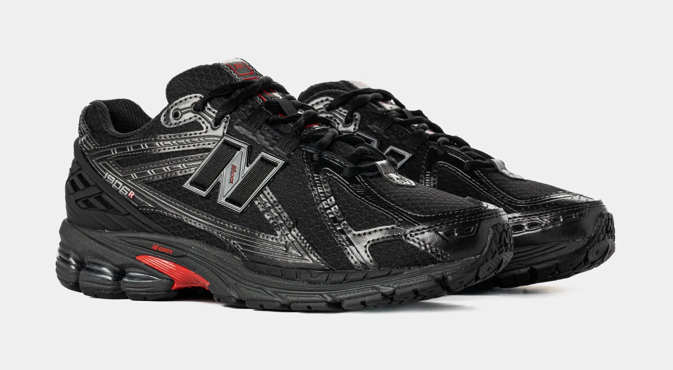 NEWBALANCE Shoe Palace Exclusive x New Balance 1906 Mens Running Shoes (Black/Red)