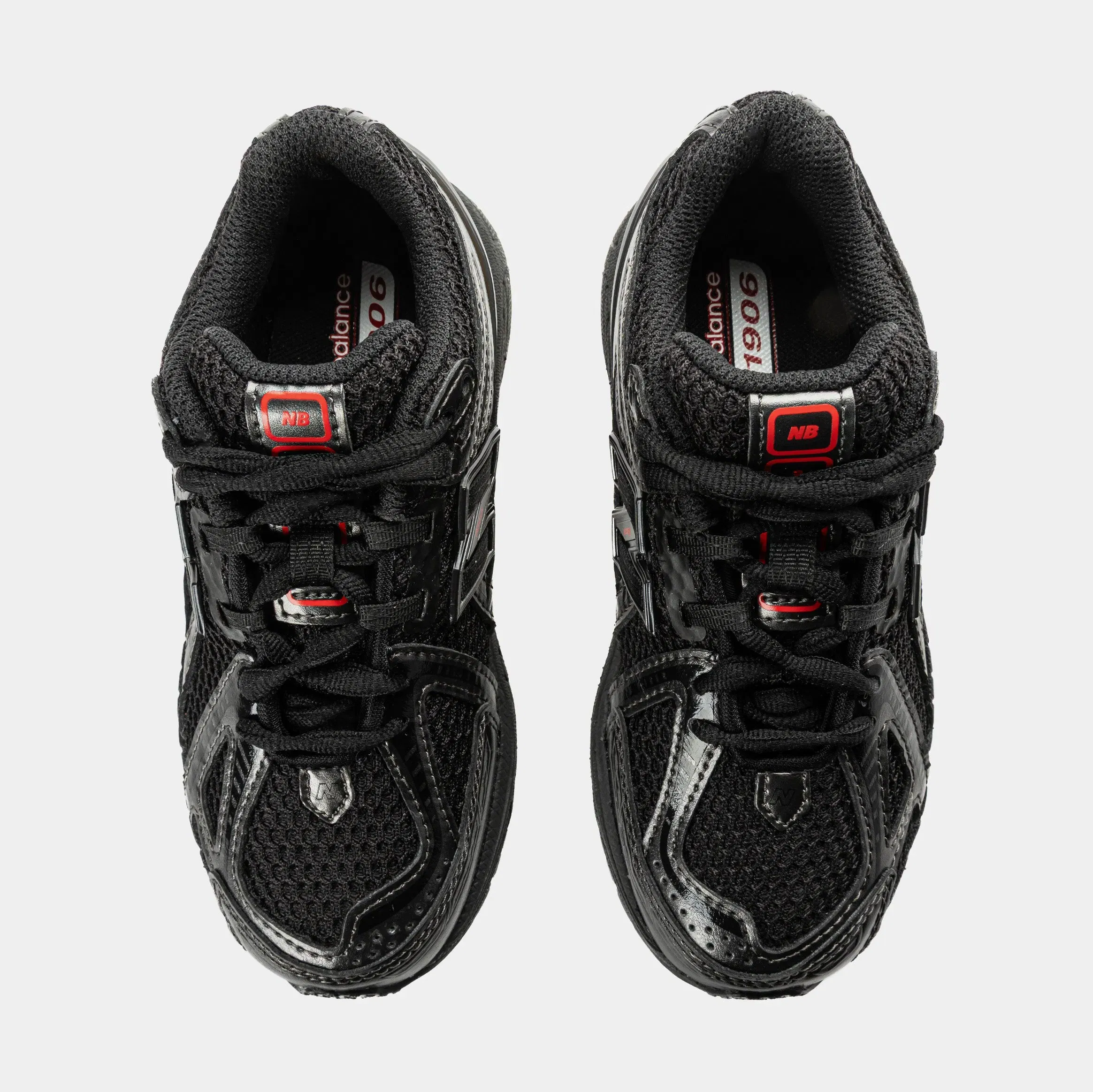 NEWBALANCE Shoe Palace Exclusive x New Balance 1906 Preschool Running Shoes (Black/Red)