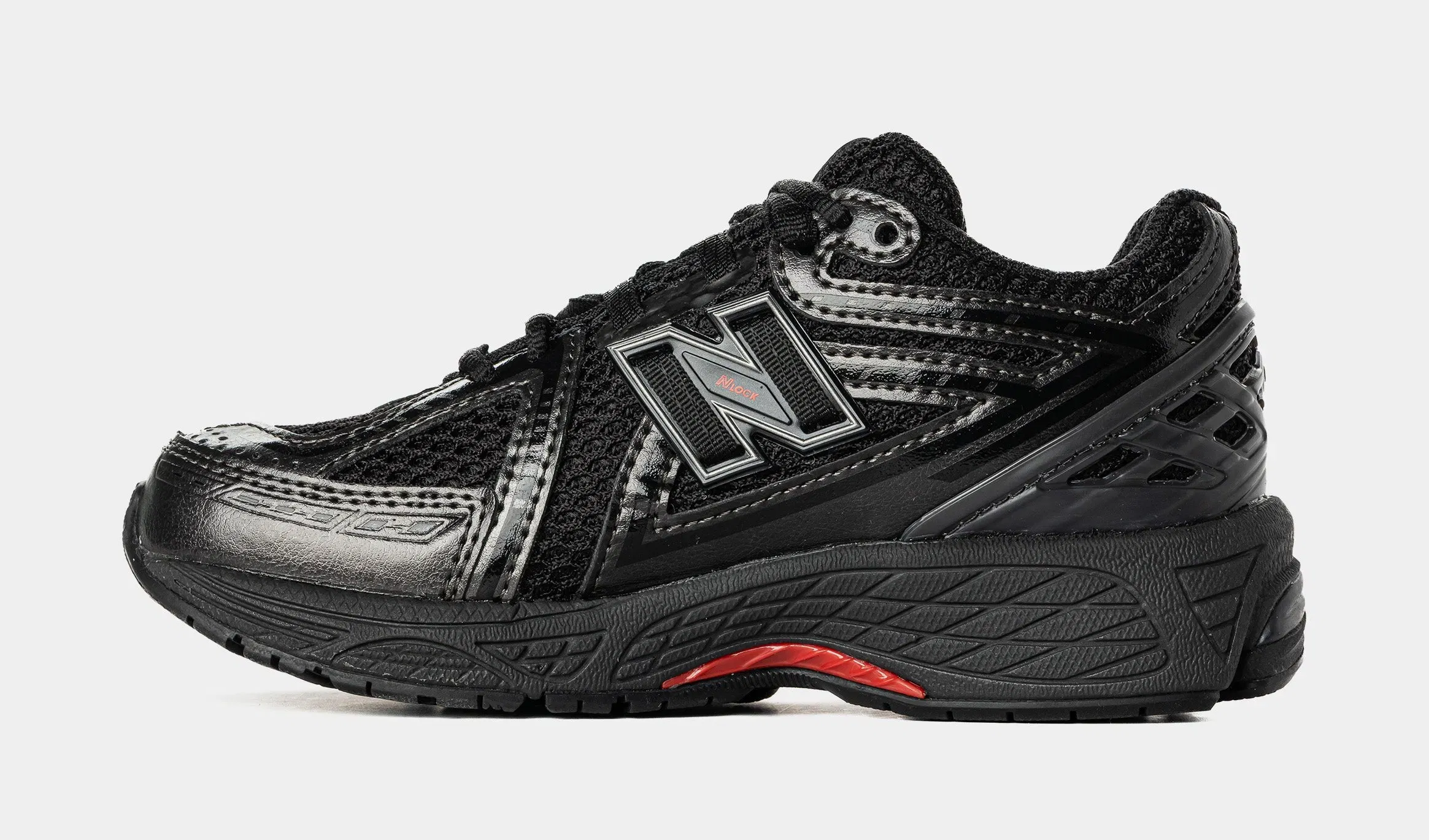 NEWBALANCE Shoe Palace Exclusive x New Balance 1906 Preschool Running Shoes (Black/Red)