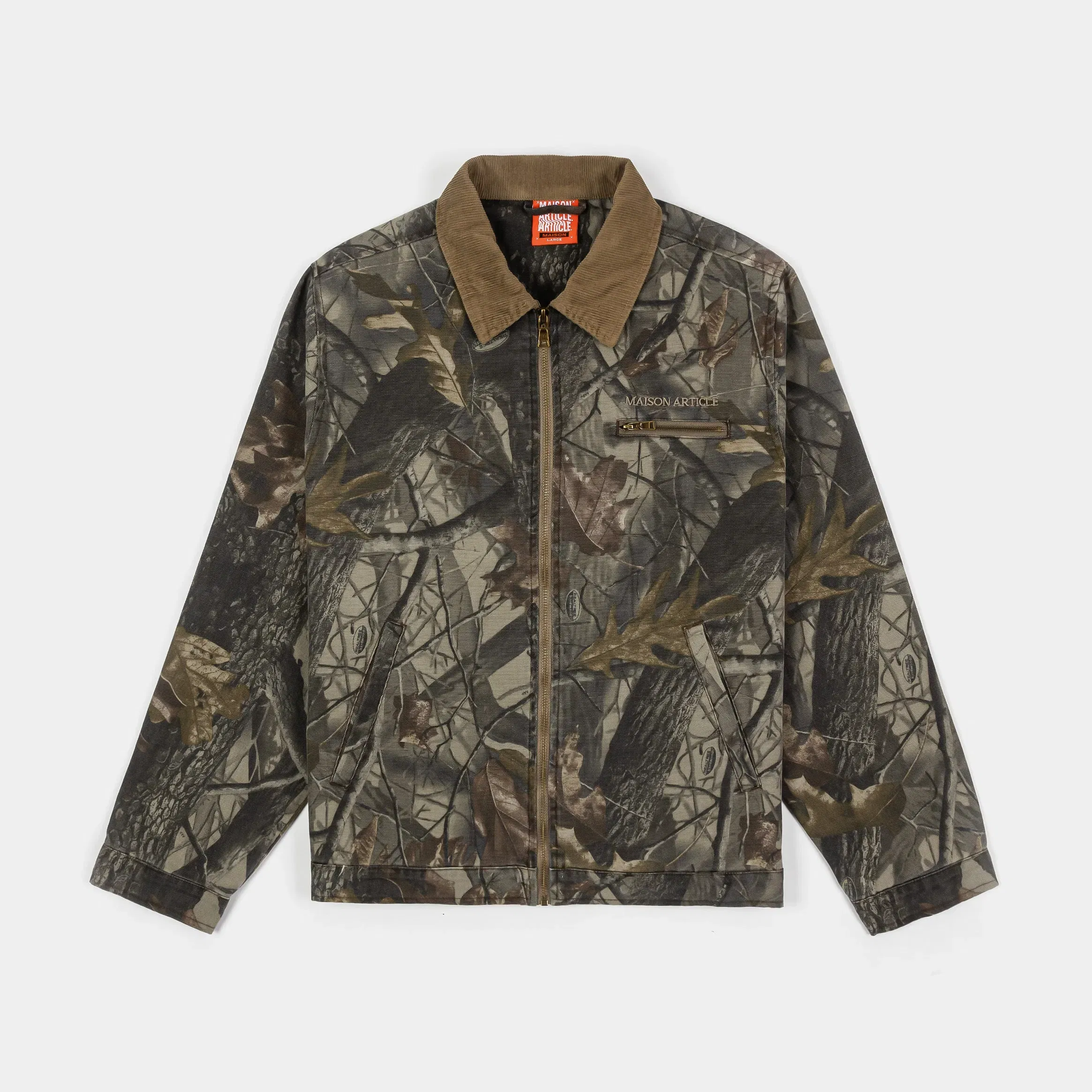 MAISON ARTICLE Realtree by Shoe Palace Hardwoods Work Mens Jacket (Brown)