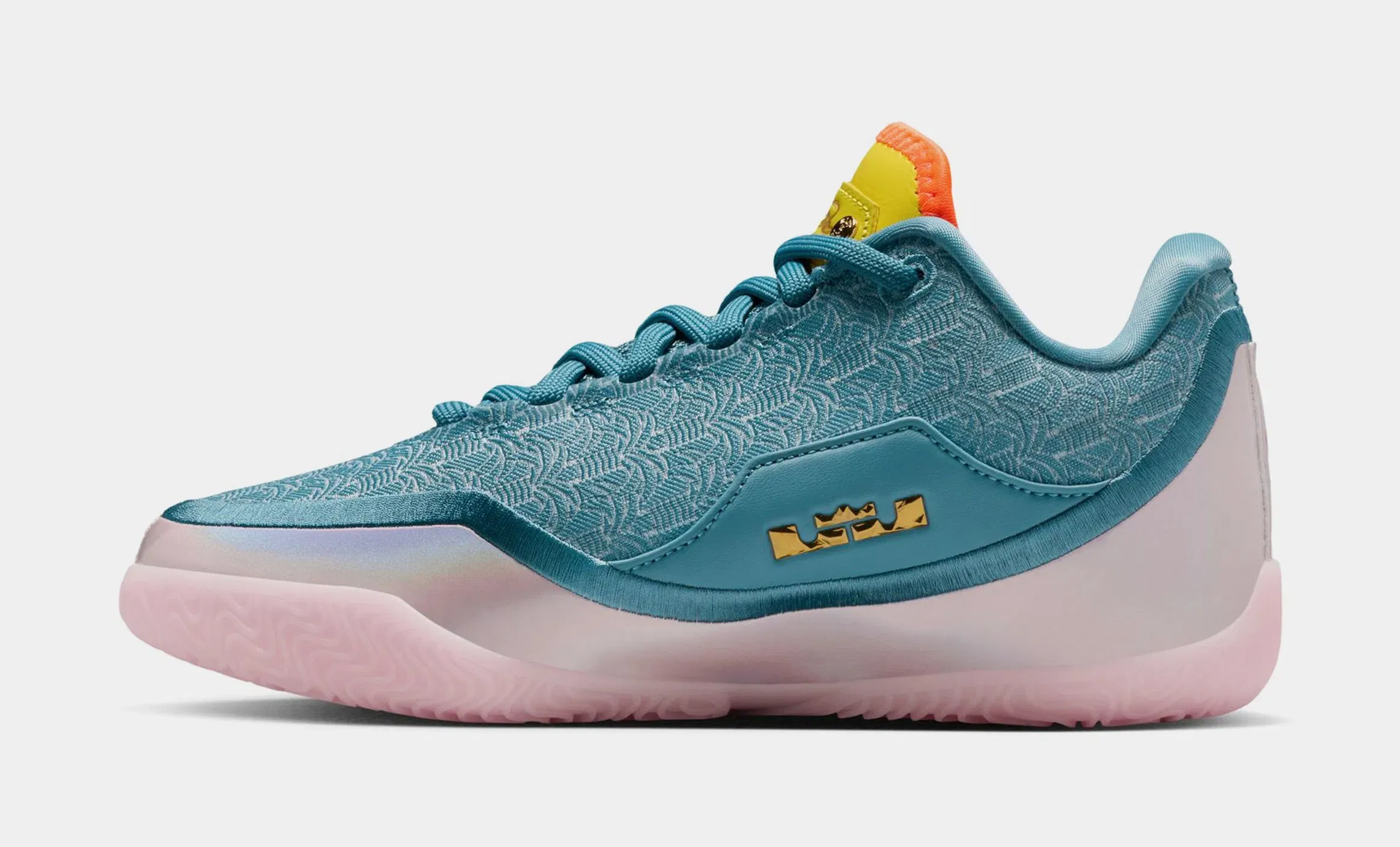 Nike LeBron XXIII Miami Twice Grade School Basketball Shoes (Smokey Blue/Multi Color/Lightening)