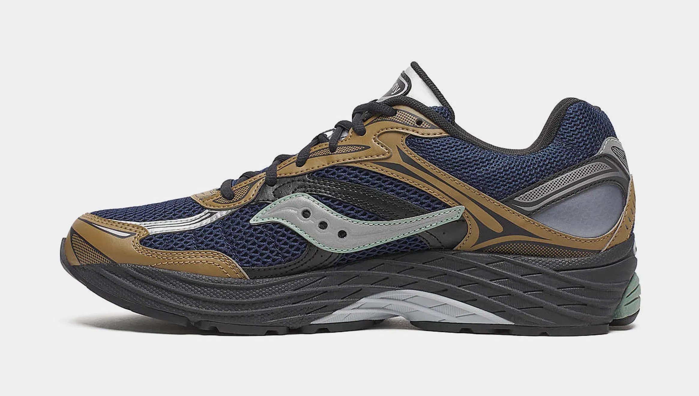 Saucony Progrid Omni 9 TMY Mens Running Shoes (Brown/Navy)