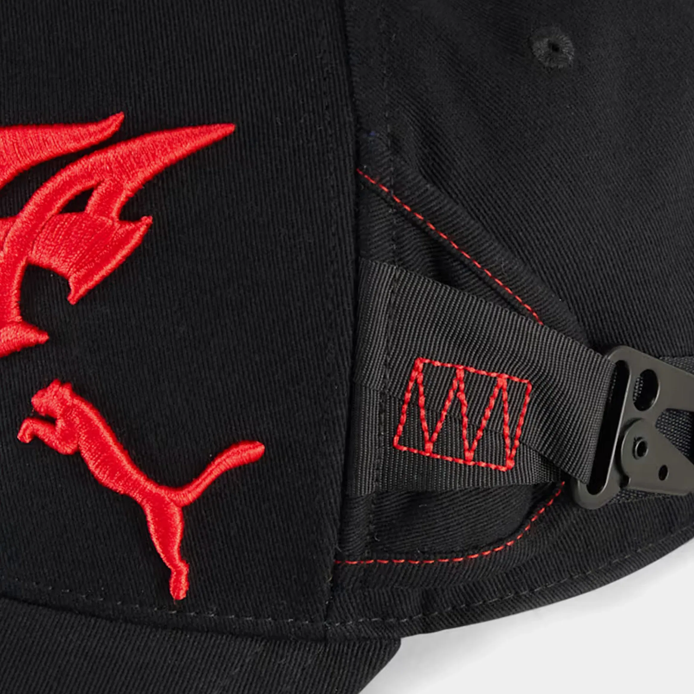 Puma A$AP Rocky x Puma Seatbelt Mens Cap (Puma Black/Fierce Red)