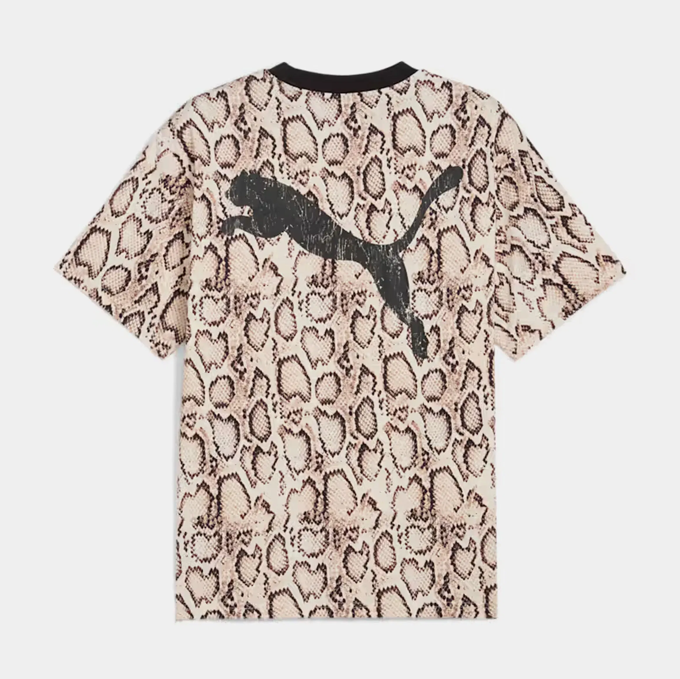 Puma A$AP Rocky x Puma Snakeskin Mens Short Sleeve Shirt (Frosted Ivory/AOP)